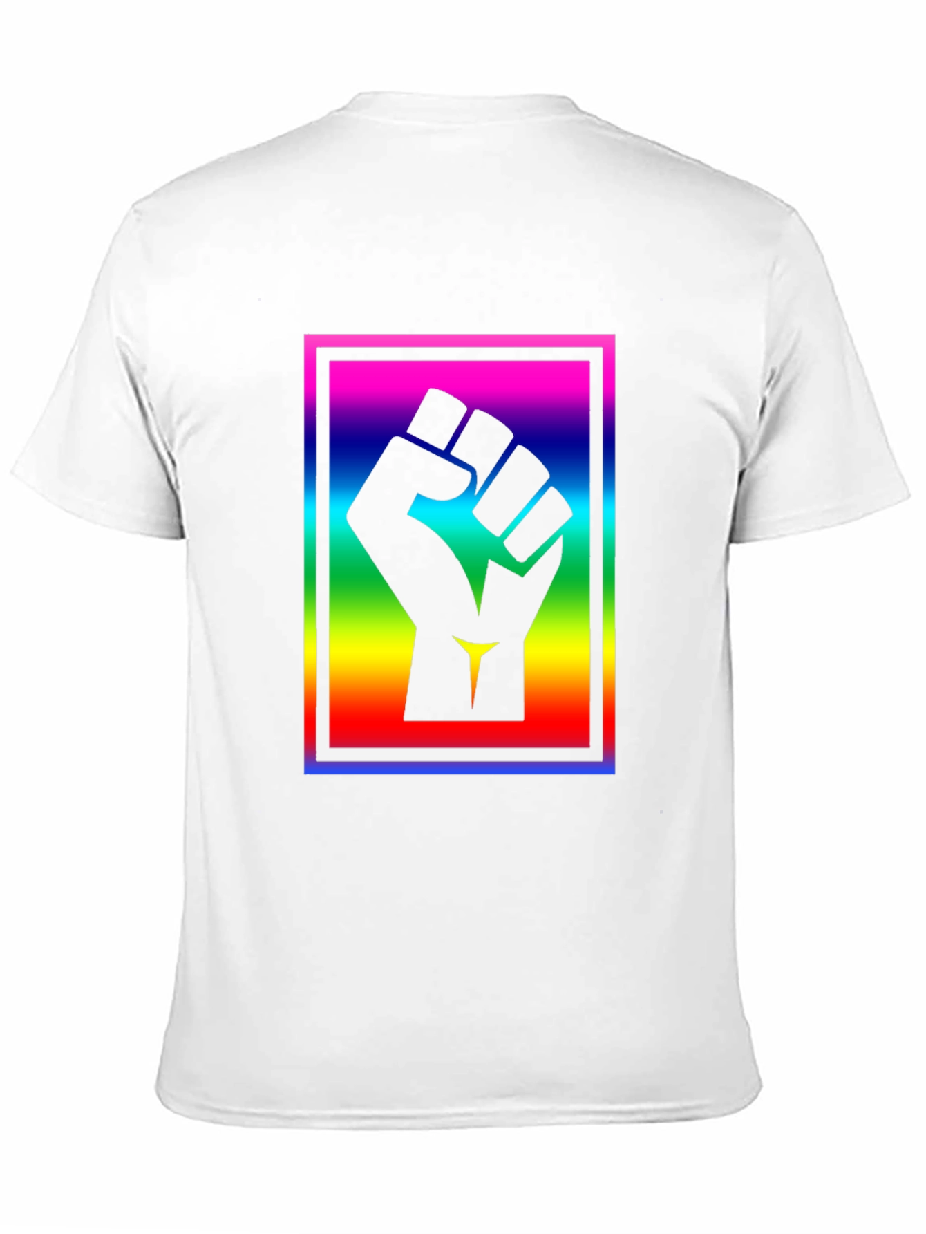 Raised Fist Graphic Tee - Equality Rainbow