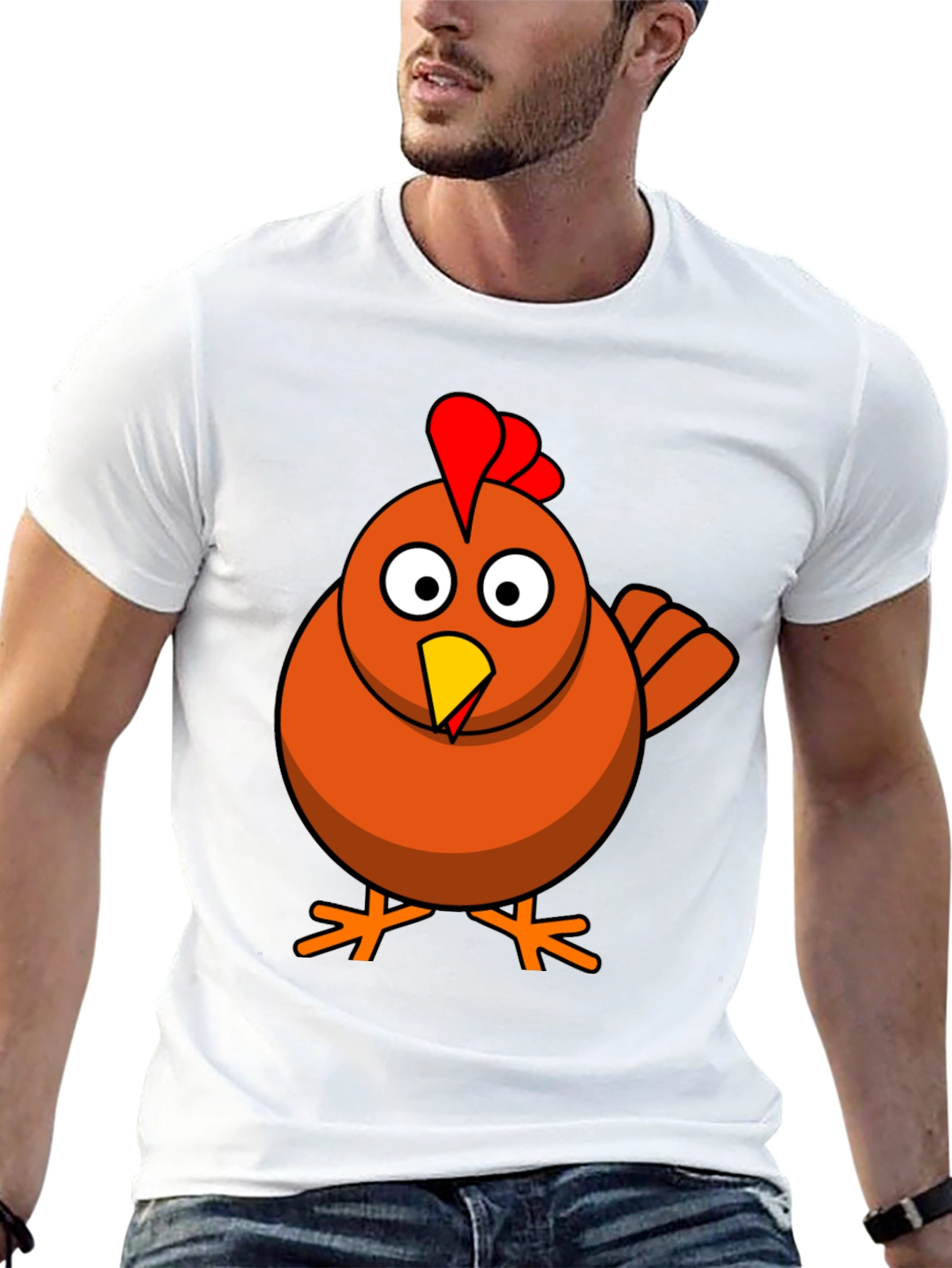 Funny Chicken Graphic T-Shirt