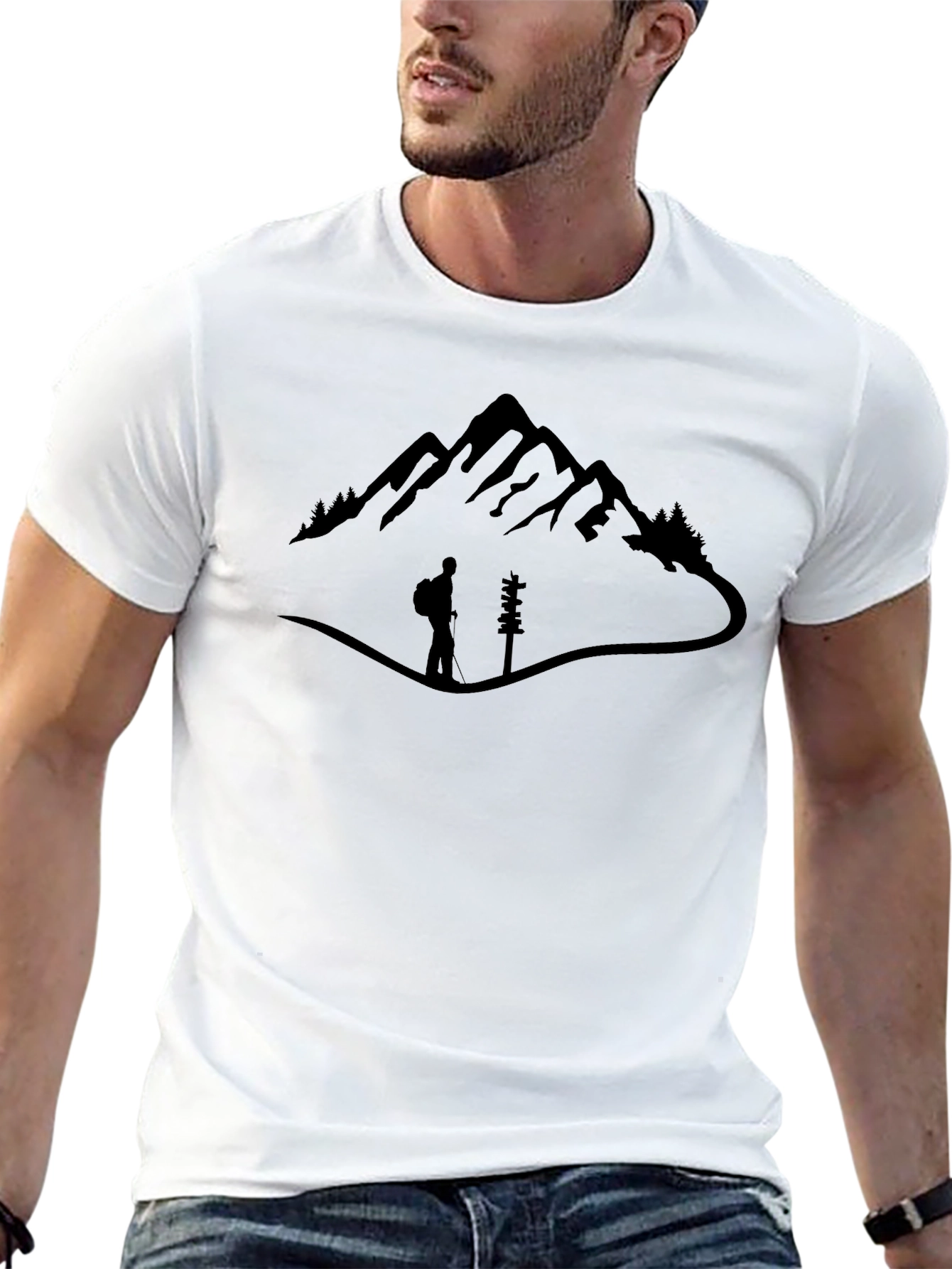 Mountain Hiker Graphic T-Shirt - Adventure Ready
