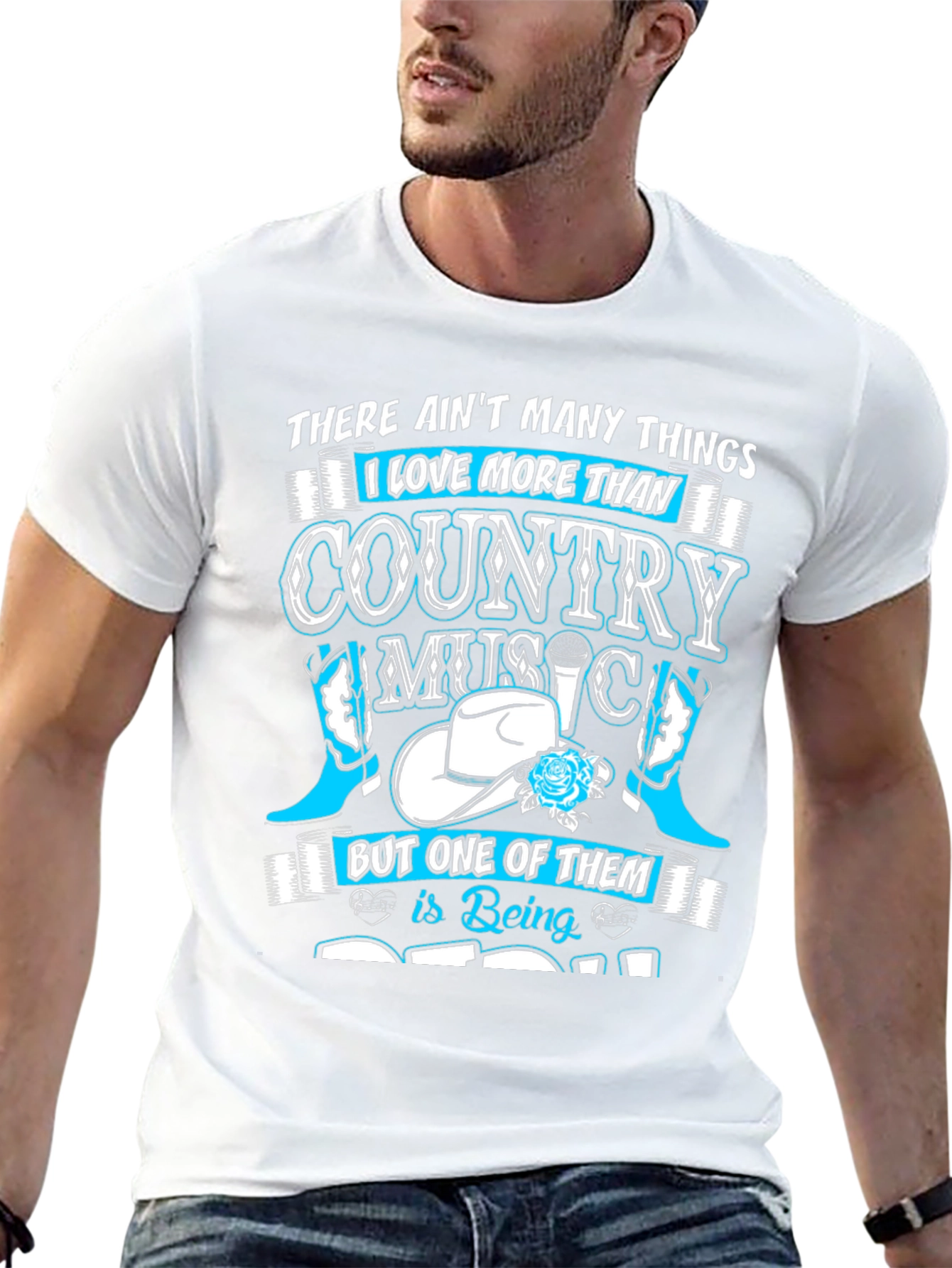 Country Music & Dad Graphic T-Shirt