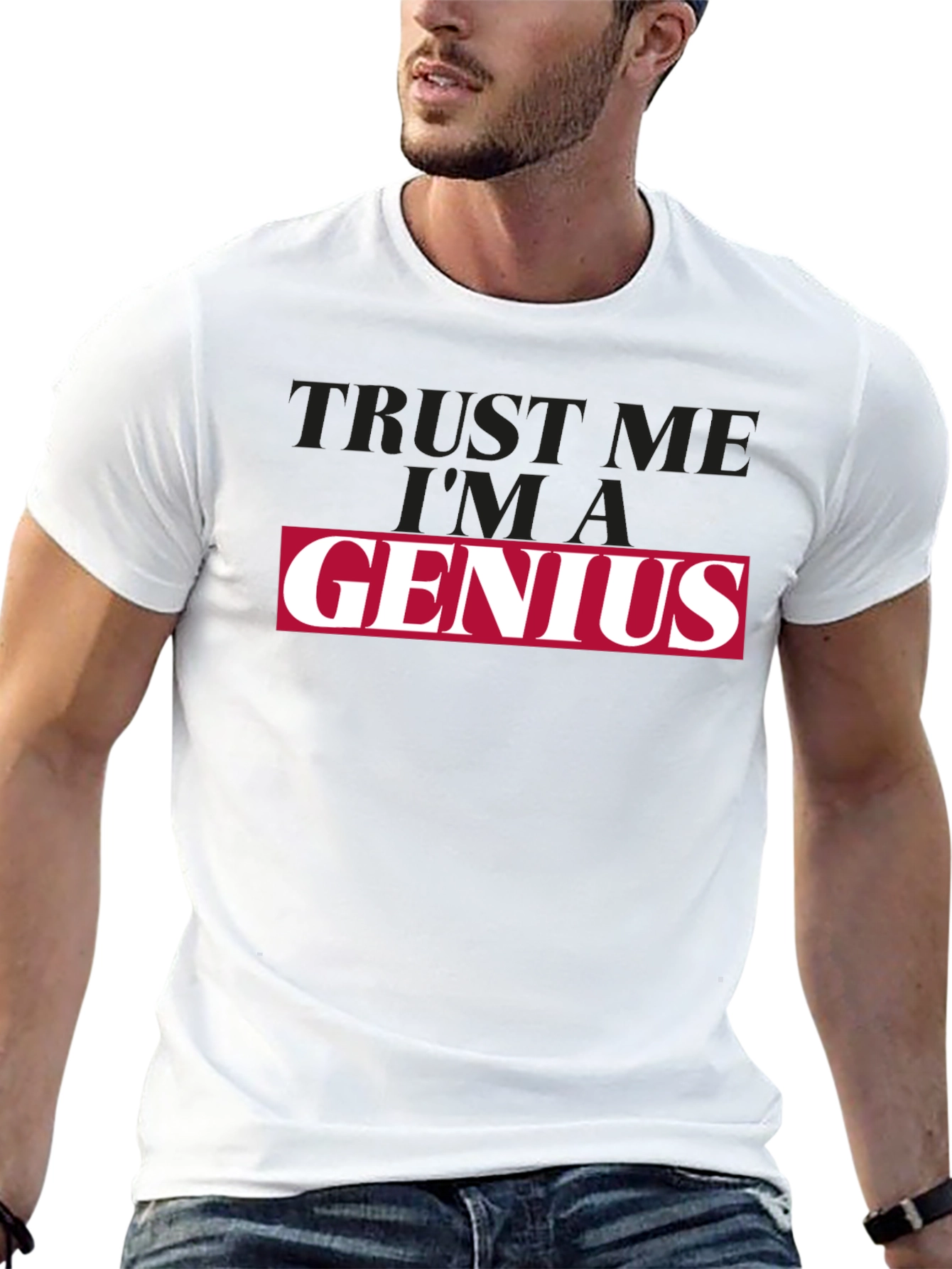 Trust Me Im A Genius Black T-Shirt