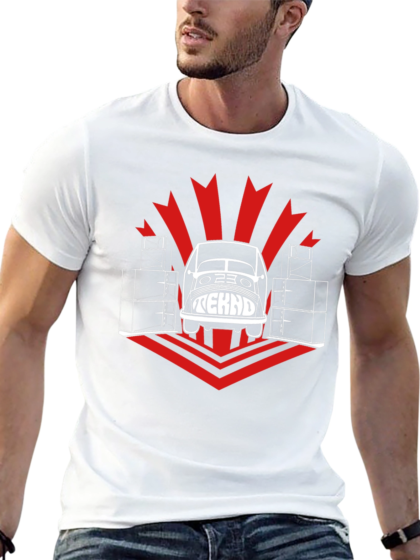 Tekno Car T-Shirt - Black Cotton Graphic Tee