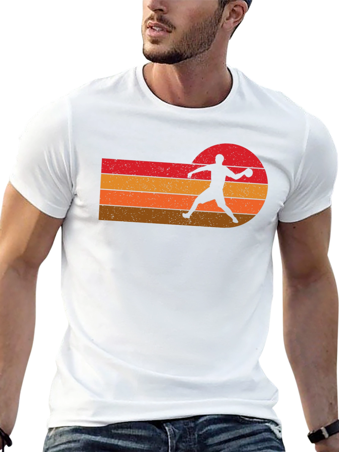 Retro Sport Silhouette Graphic Tee