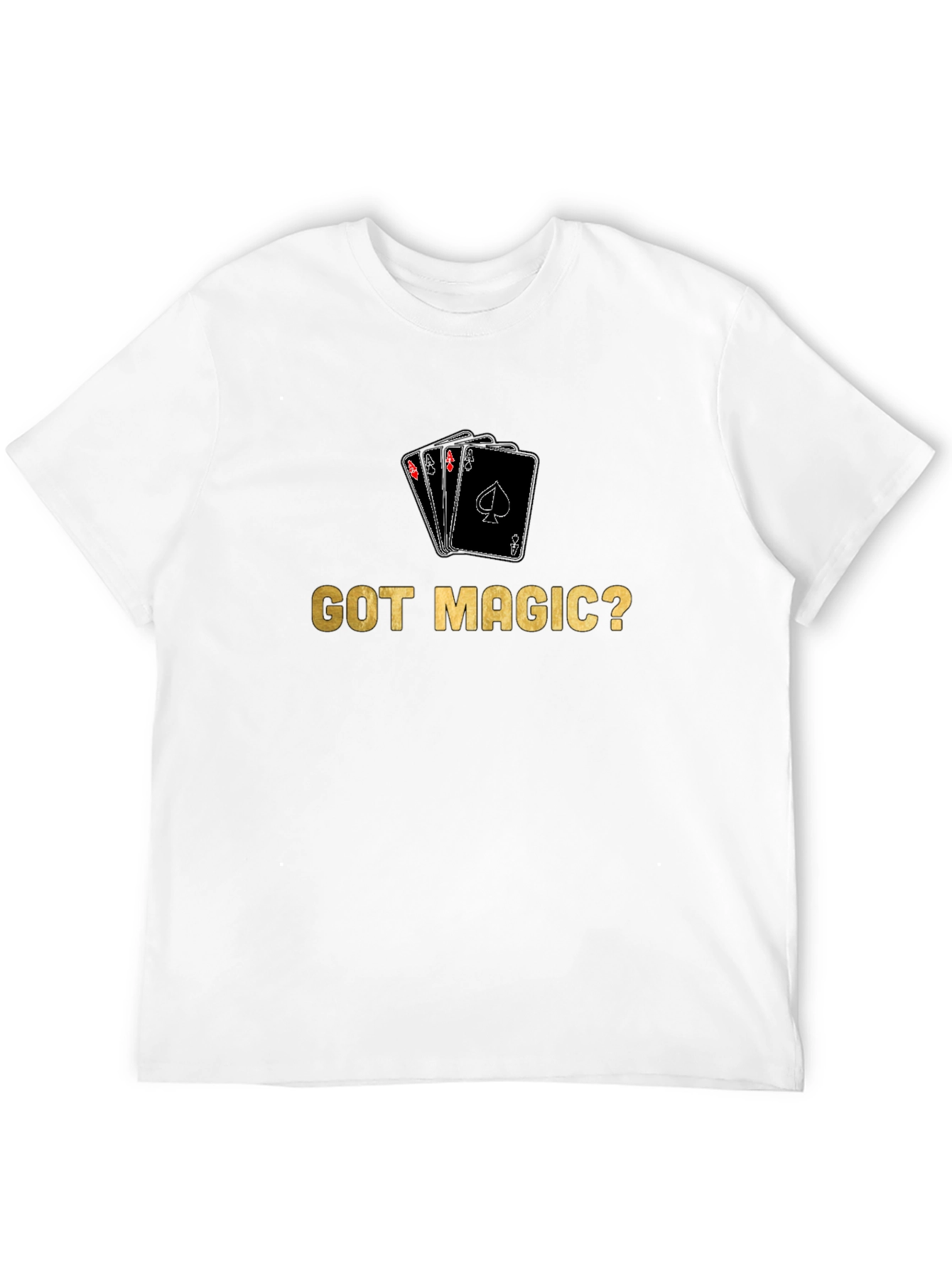 Got Magic? Black T-Shirt with Card Design