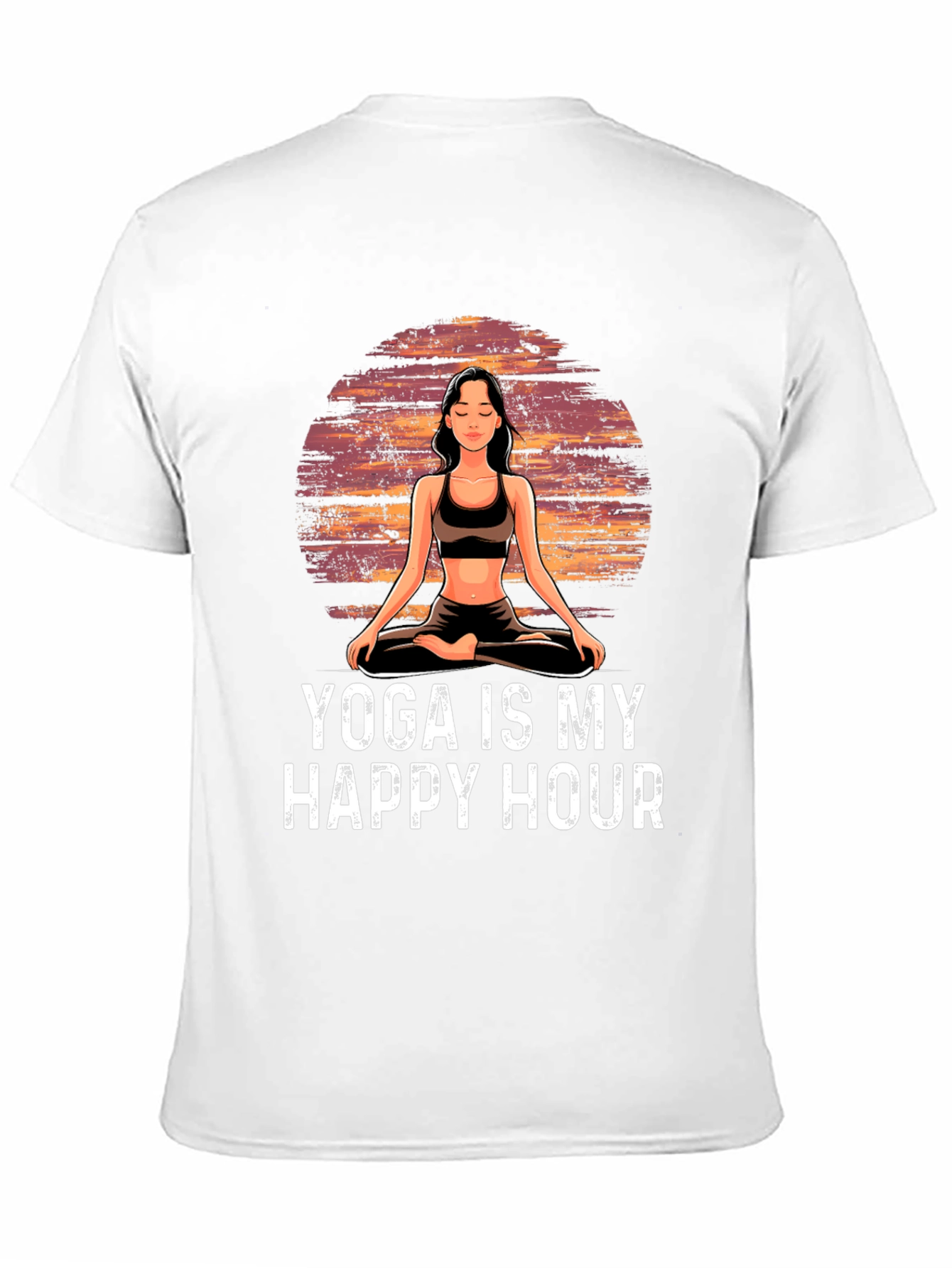 Yoga is My Happy Hour Graphic T-Shirt