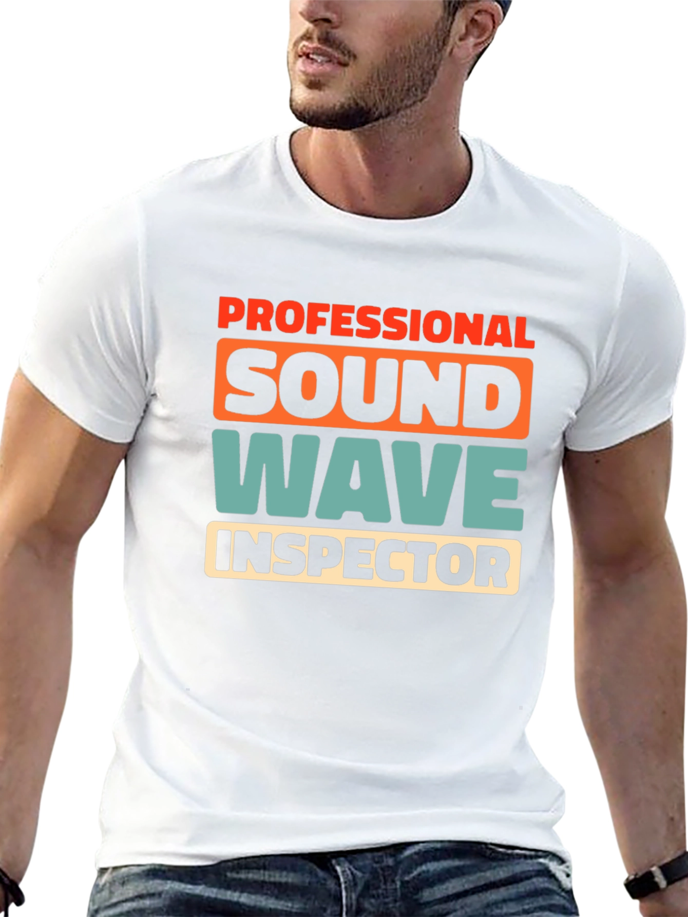 Professional Sound Wave Inspector Graphic T-Shirt