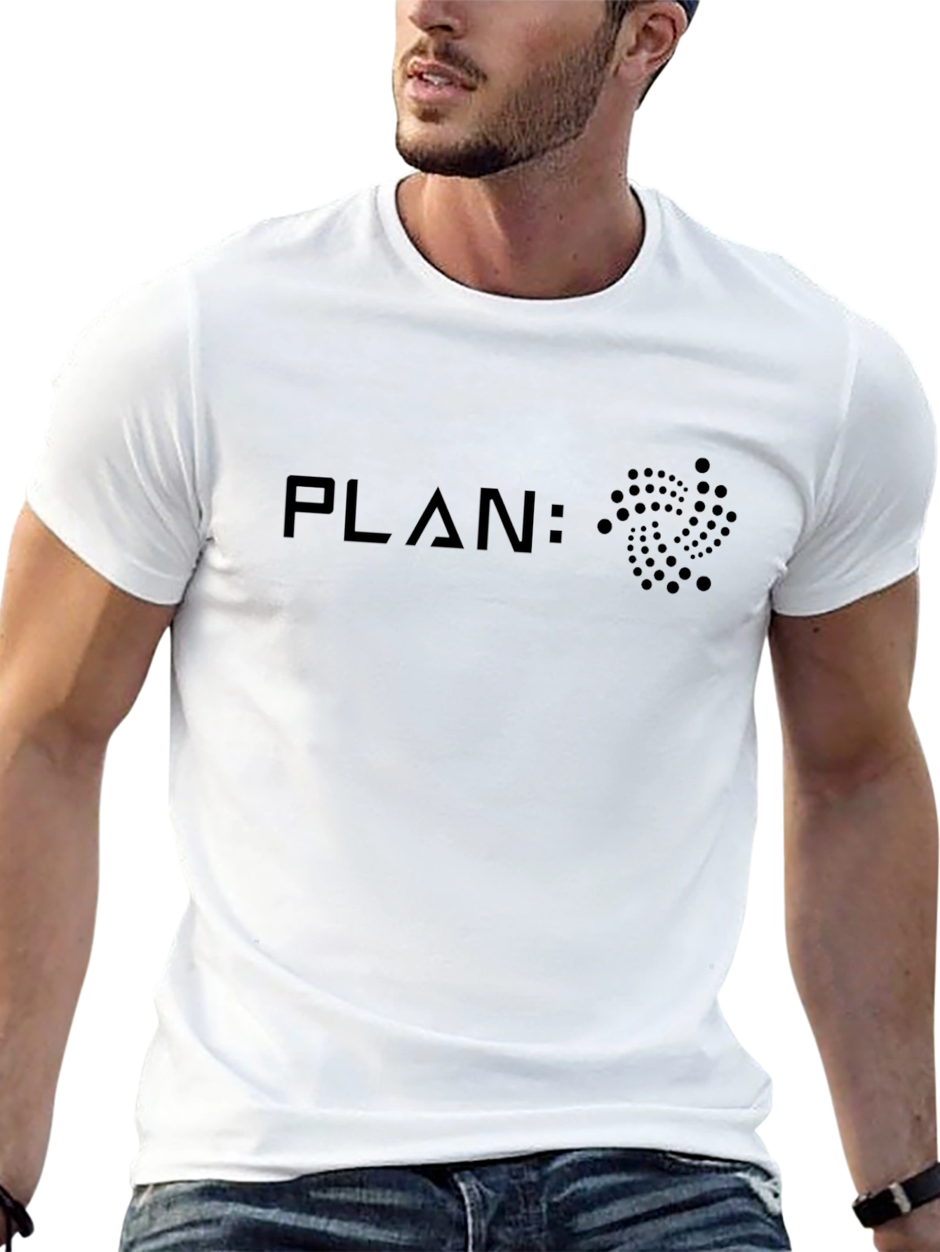 Plan: IOTA Black T-Shirt - Modern Crypto Design
