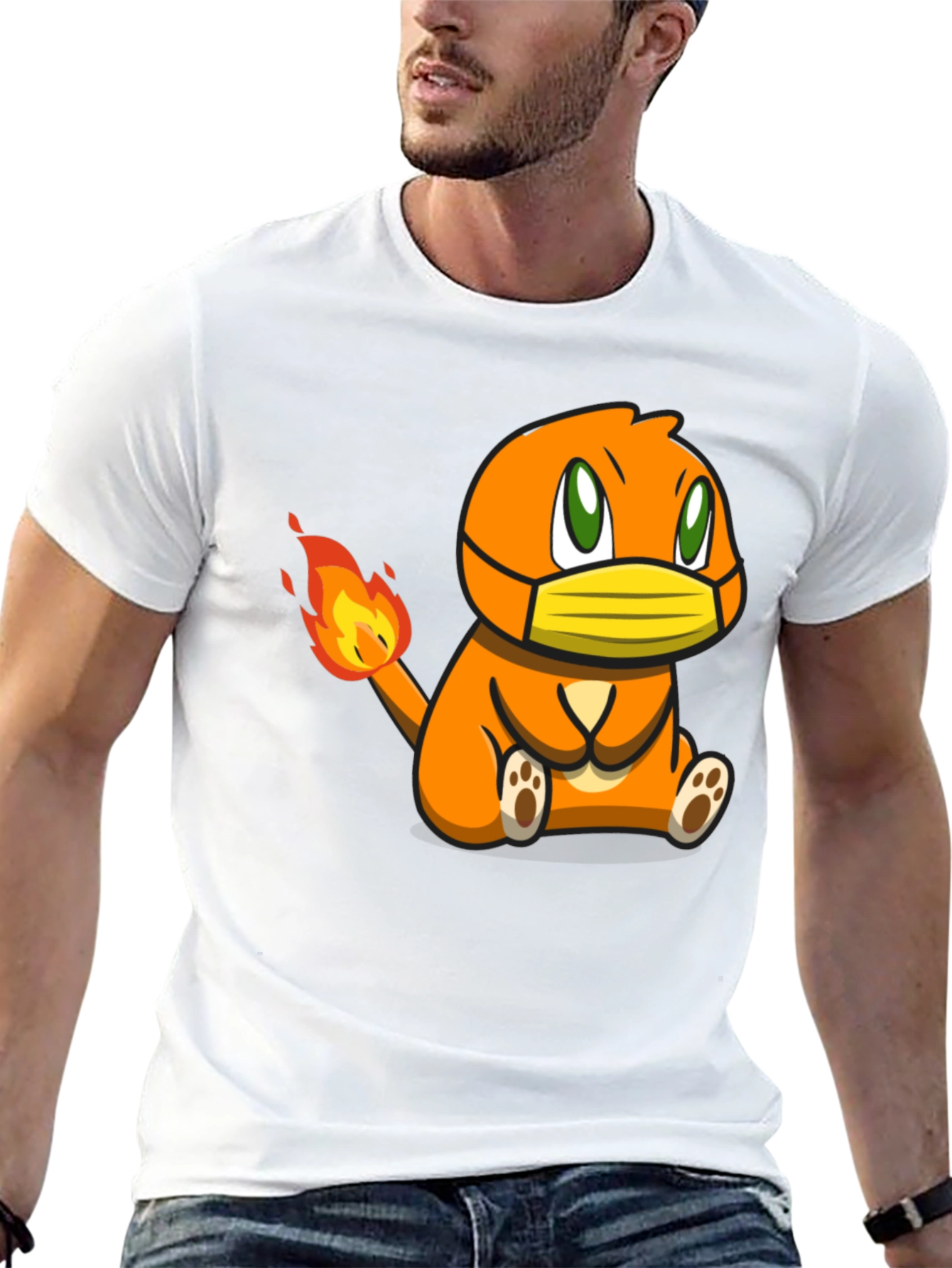 Charmander Mask Graphic Tee - Unisex