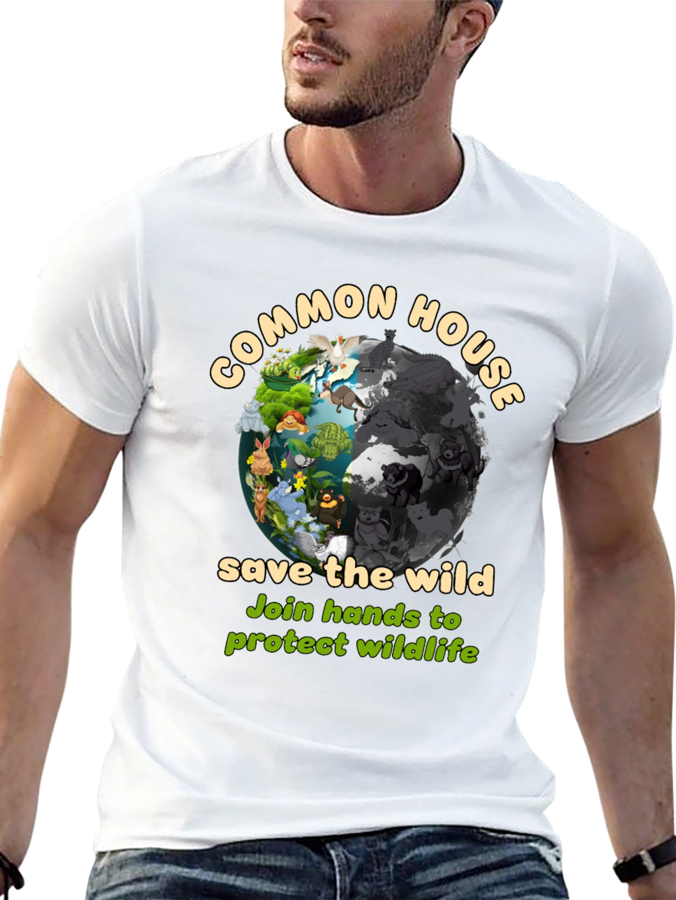 Common House Save The Wild Graphic T-Shirt