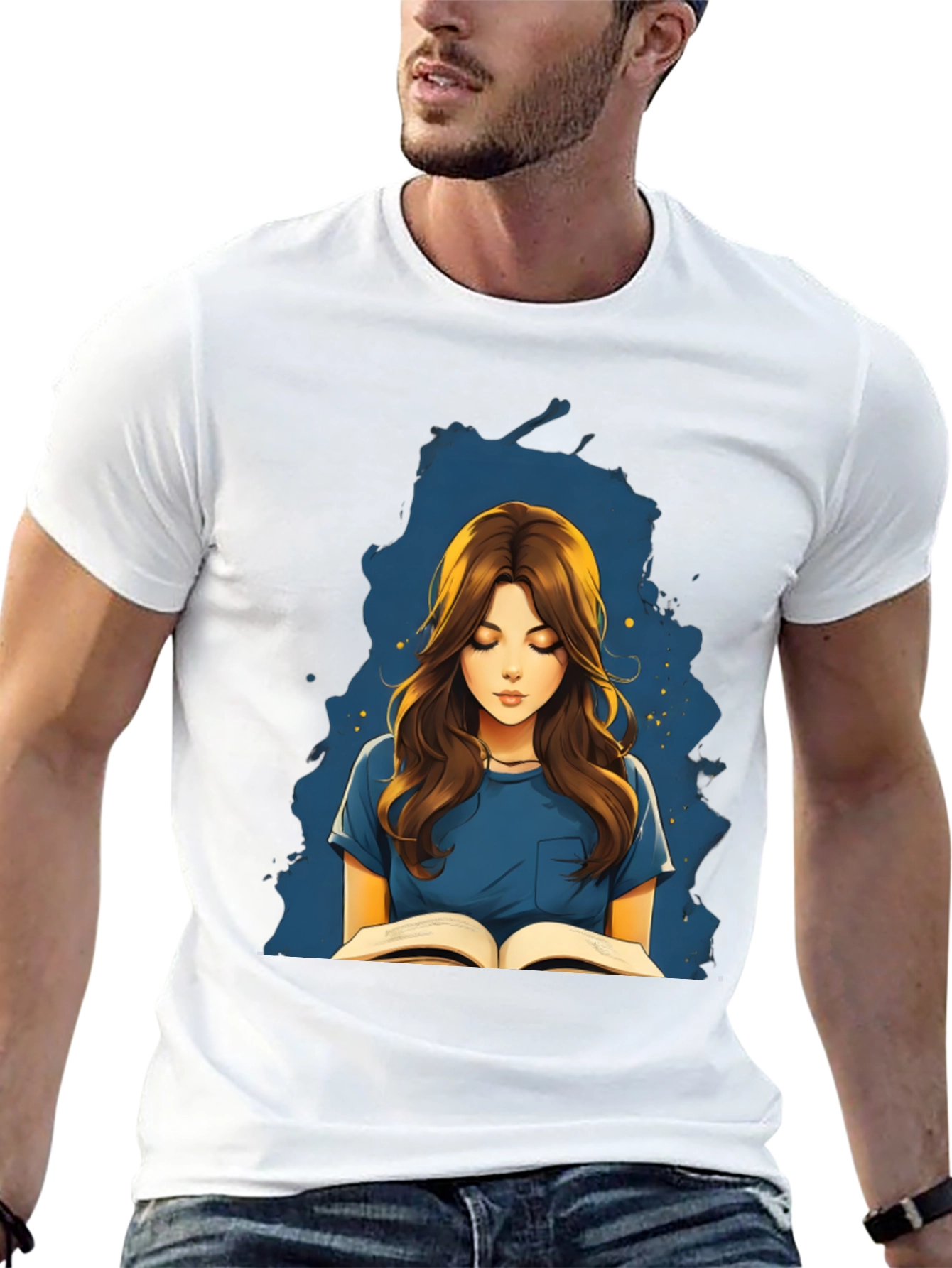 Reading Girl Graphic Tee - Stylish & Unique!