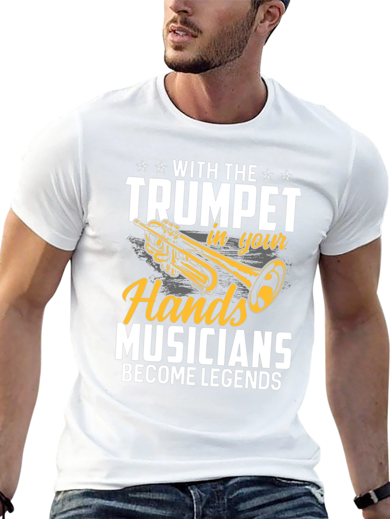 Trumpet Musician Legend Graphic Tee
