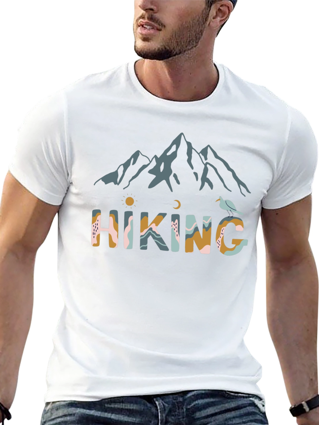 Hiking Graphic Tee - Mountain Adventure Shirt