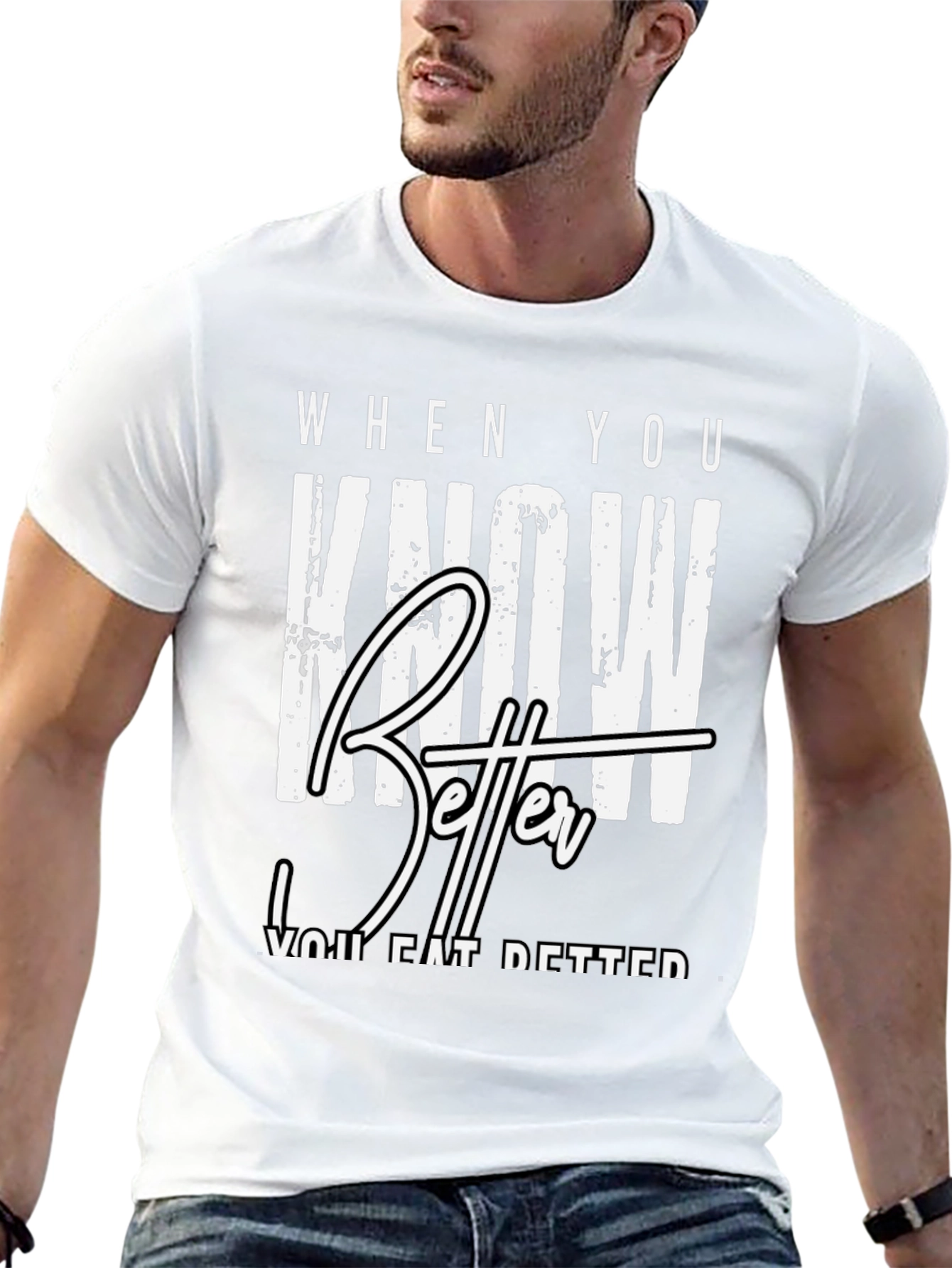 Know Better Do Better Black Graphic Tee