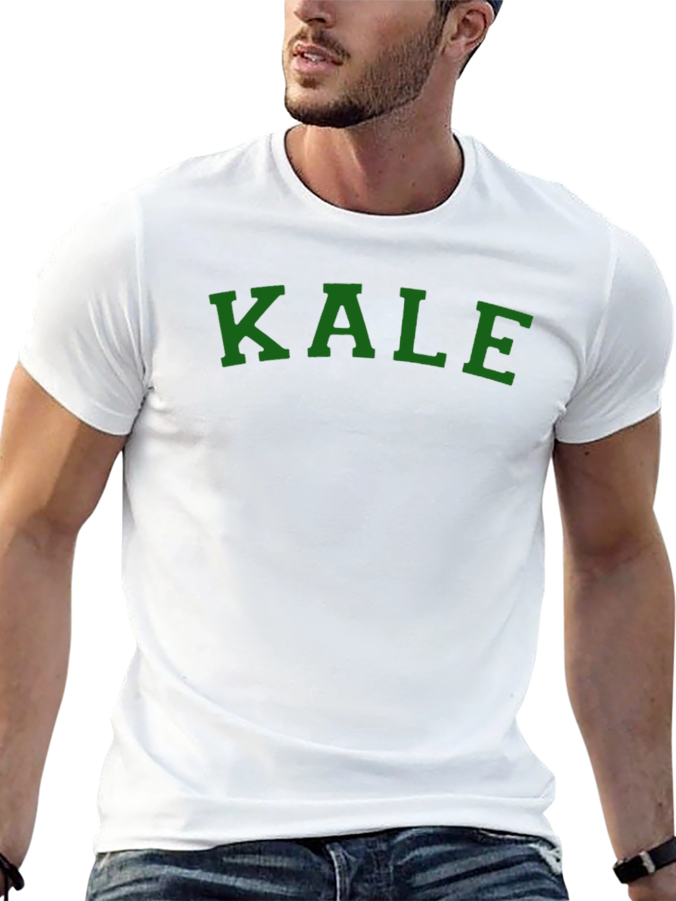 KALE Graphic T-Shirt - Bold Green Print
