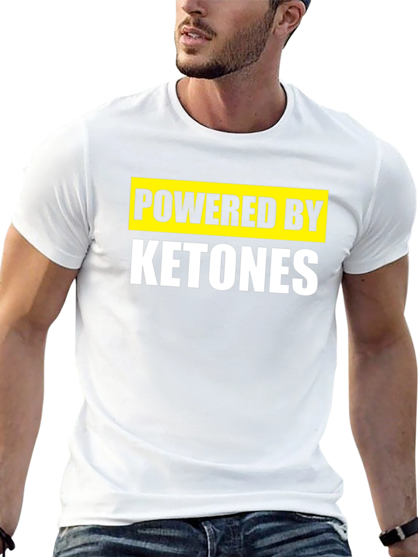 Powered By Ketones T-Shirt - Keto Diet Apparel