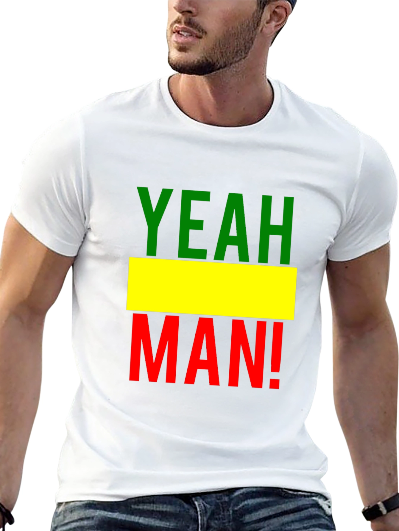 Yeah Man! Rastafarian T-Shirt - Black