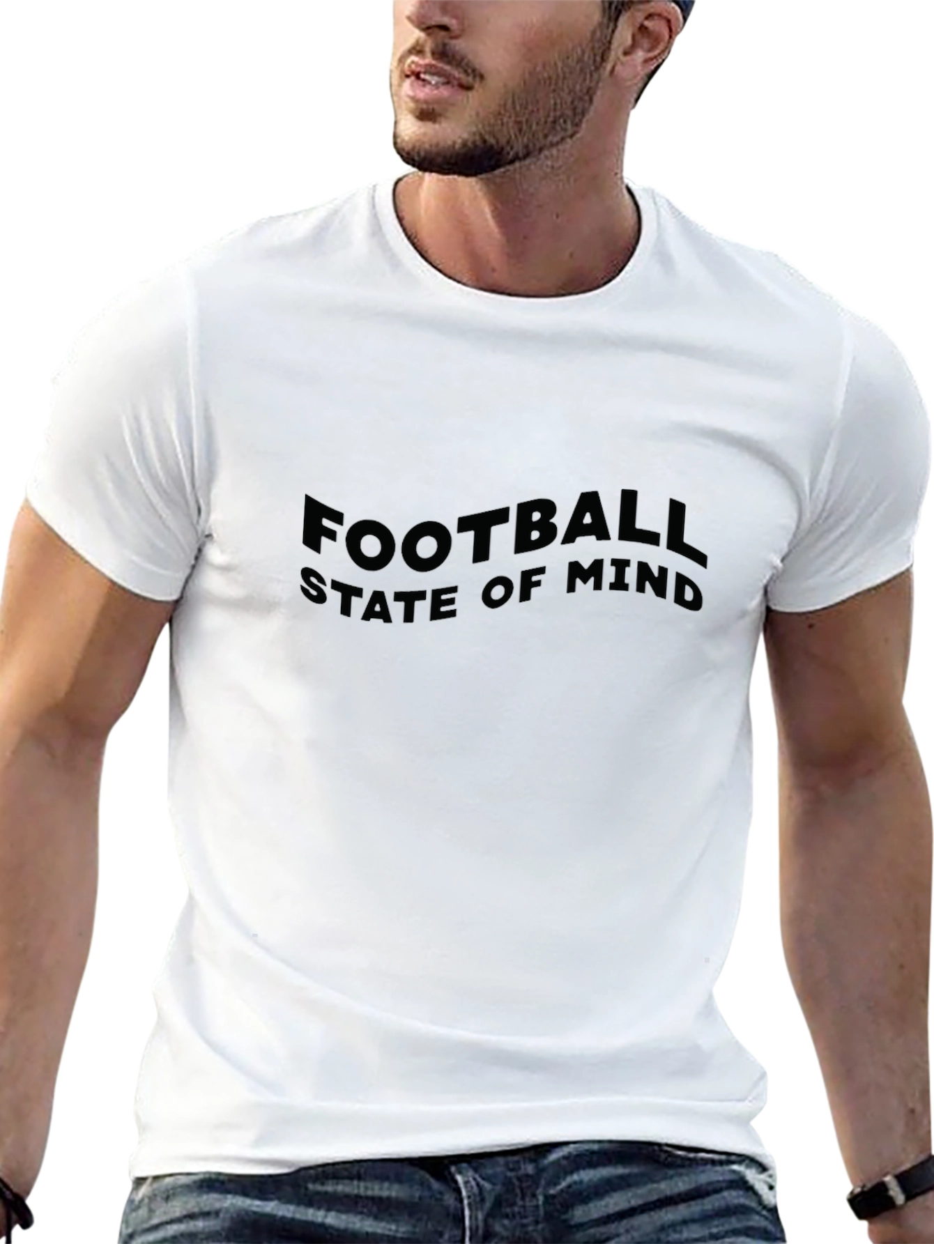 Football State of Mind Black T-Shirt