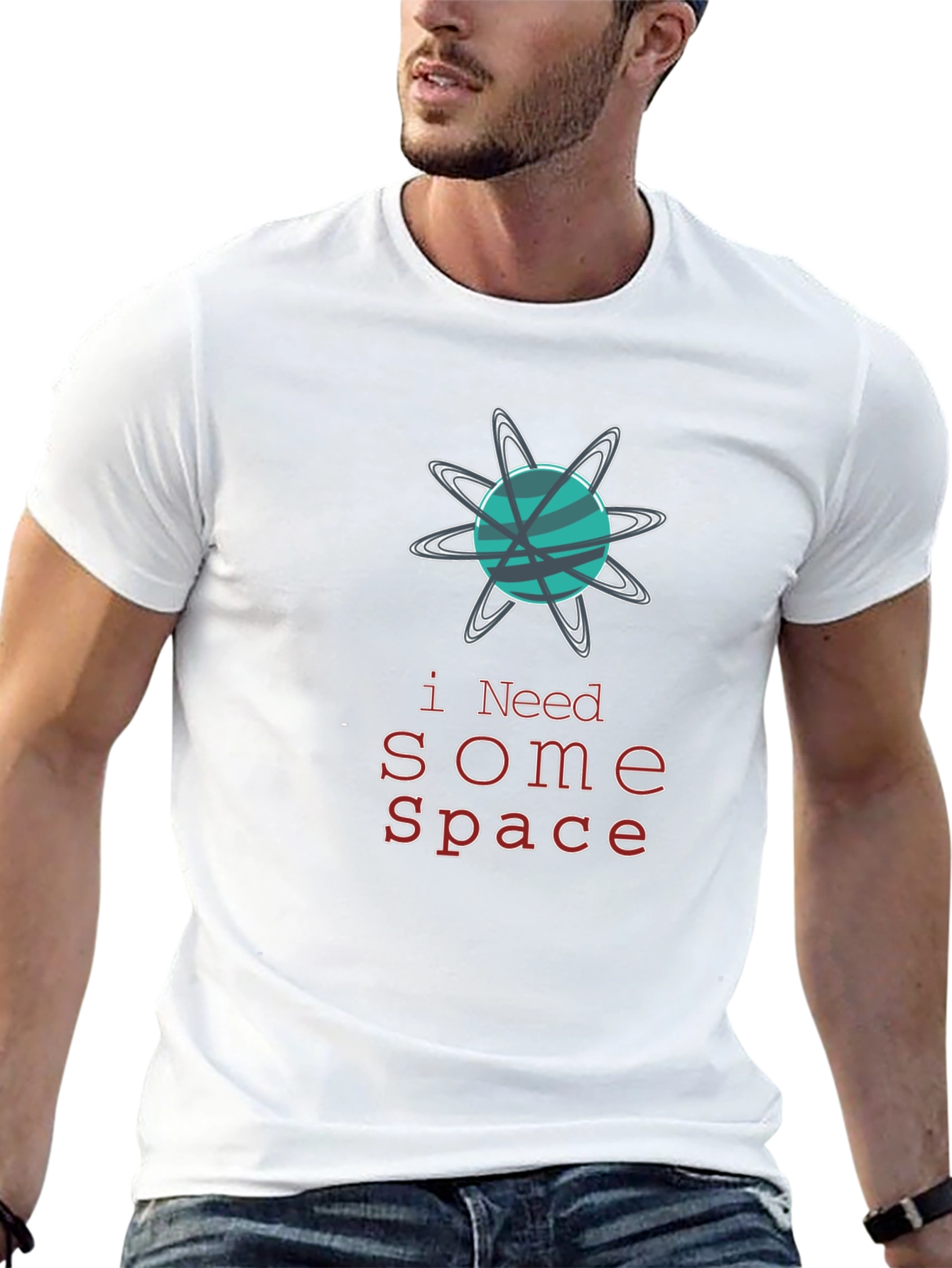 I Need Some Space Black Graphic Tee