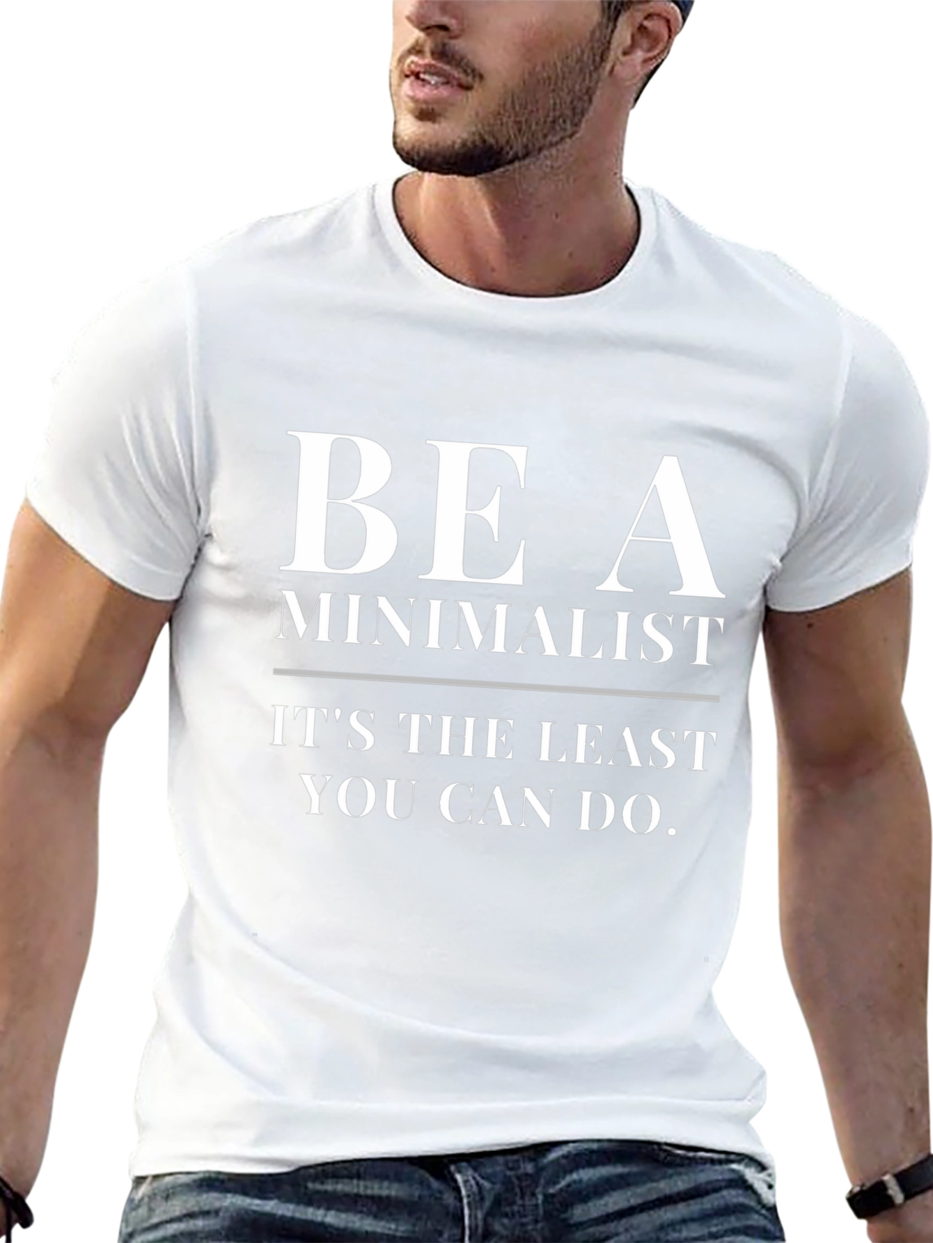 Minimalist Slogan Black T-Shirt
