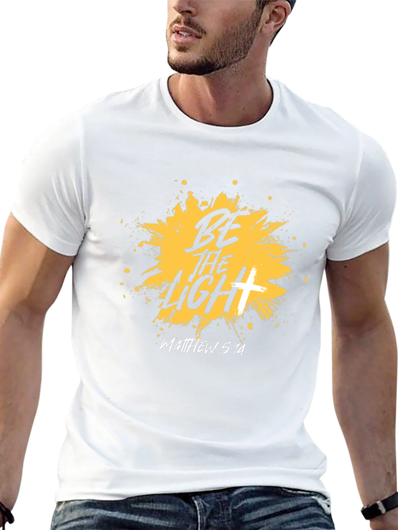 Be The Light Christian T-Shirt - Matthew 5:14
