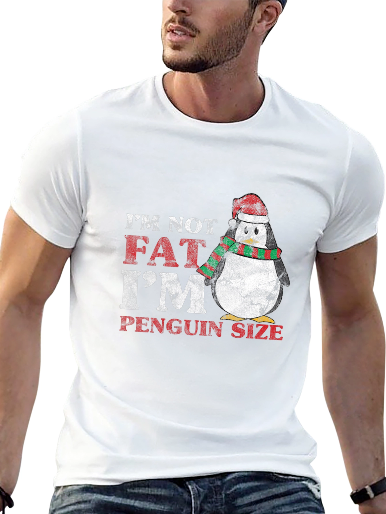 Penguin Size Christmas T-Shirt