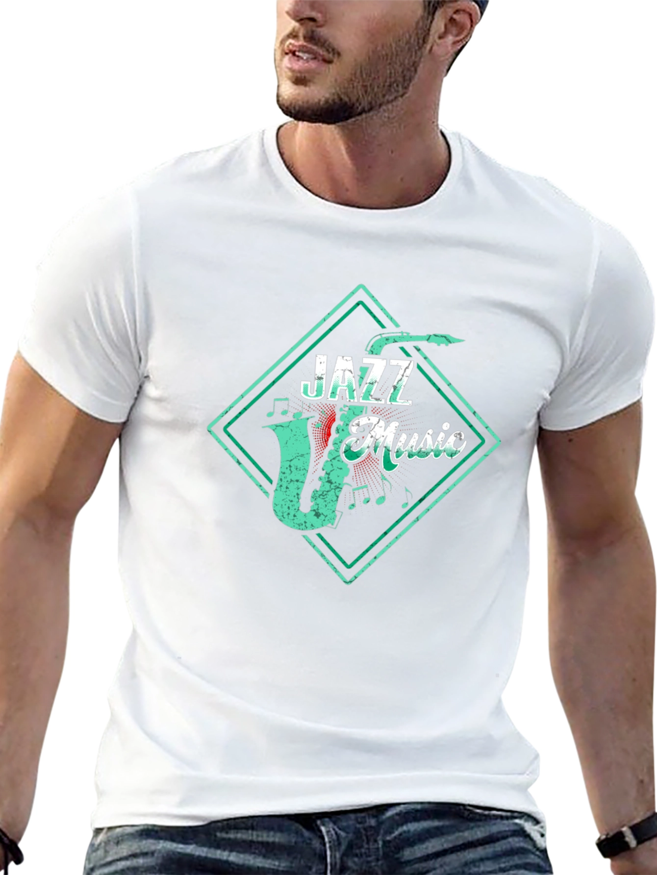 Retro Jazz Music Graphic Tee