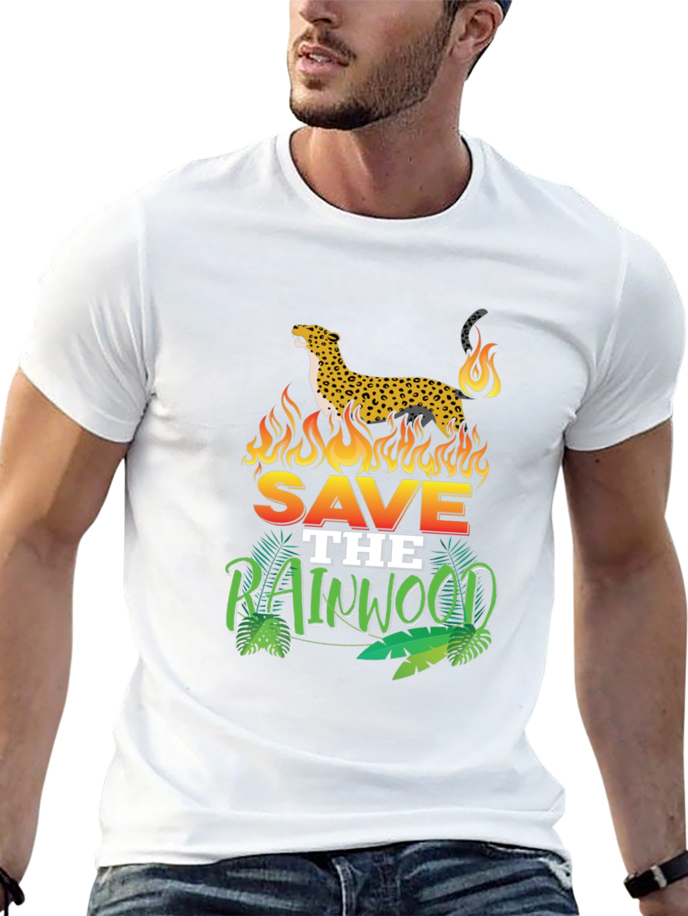 Save the Rainwood Leopard Tee