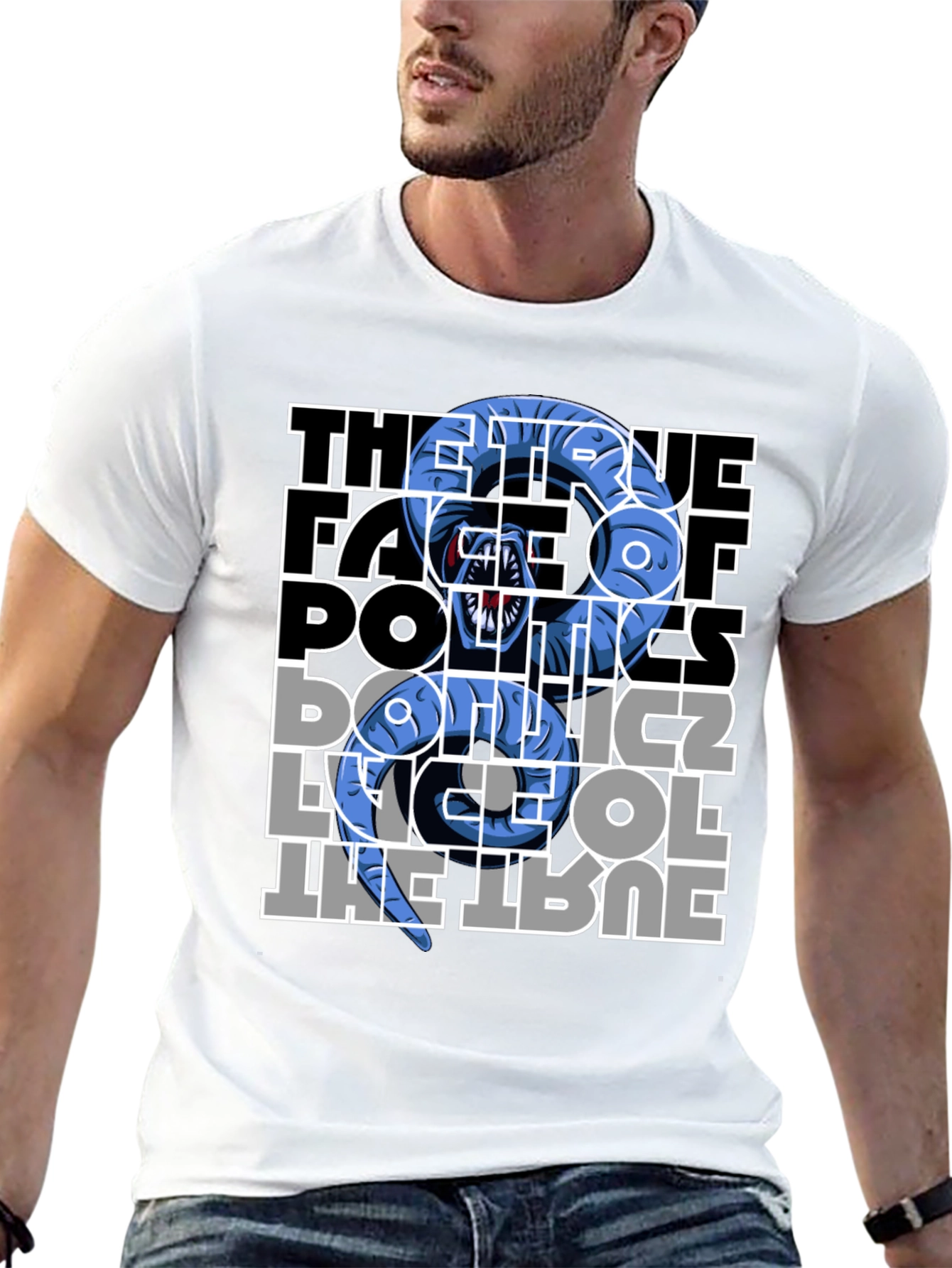 Political Snake Graphic T-Shirt