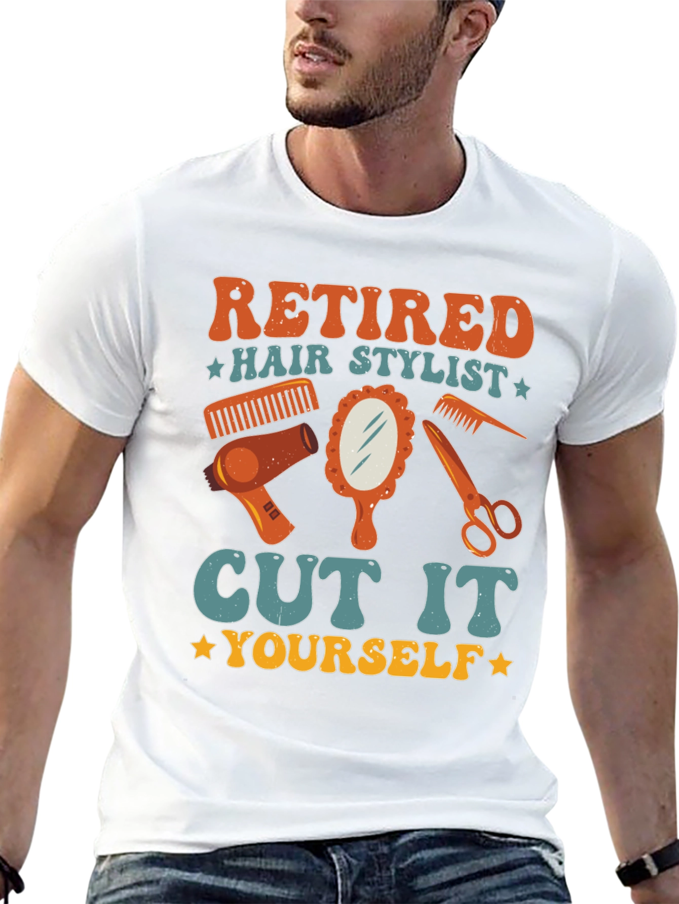 Retired Hair Stylist Graphic T-Shirt