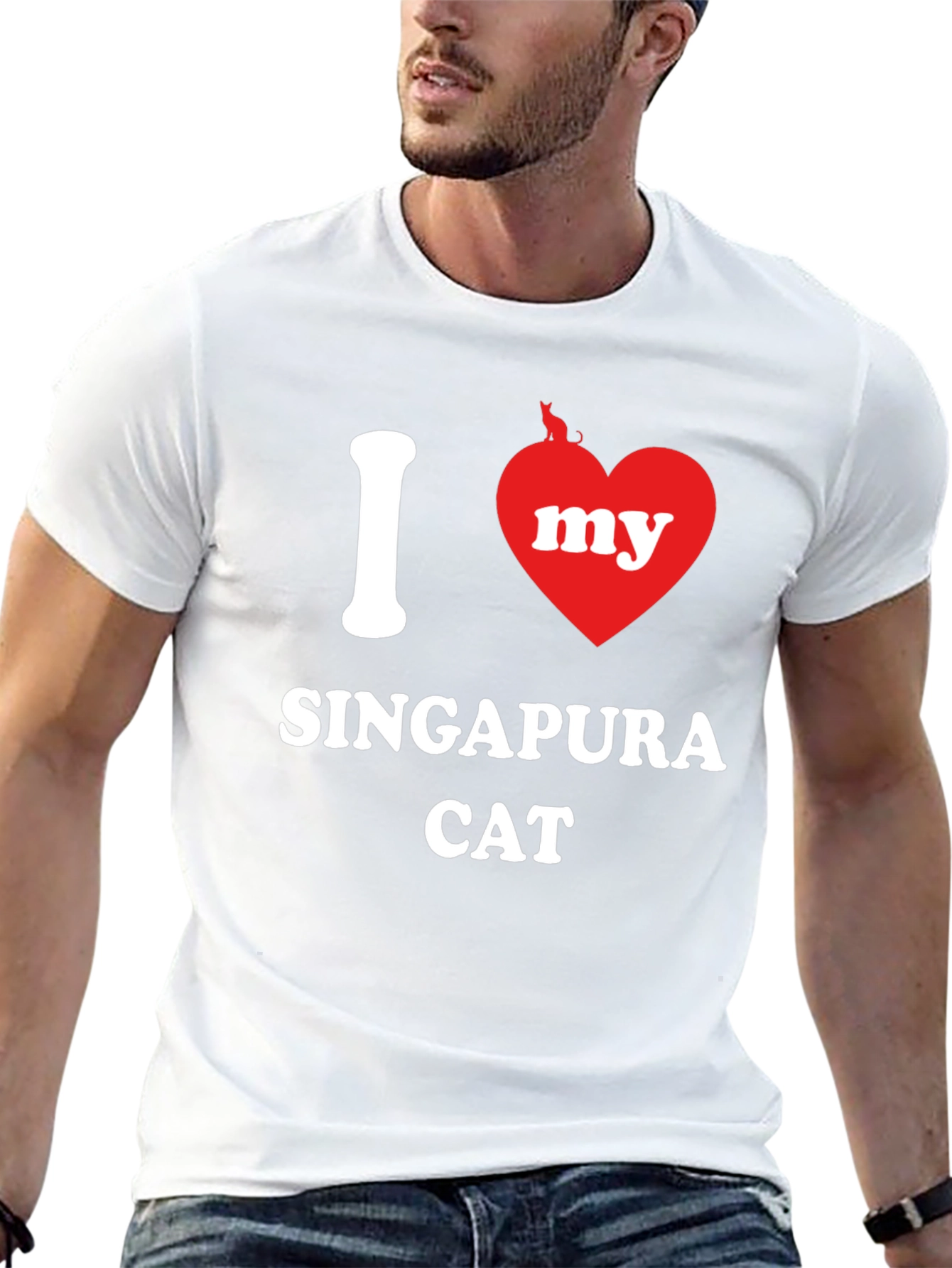 I Love My Singapura Cat T-Shirt