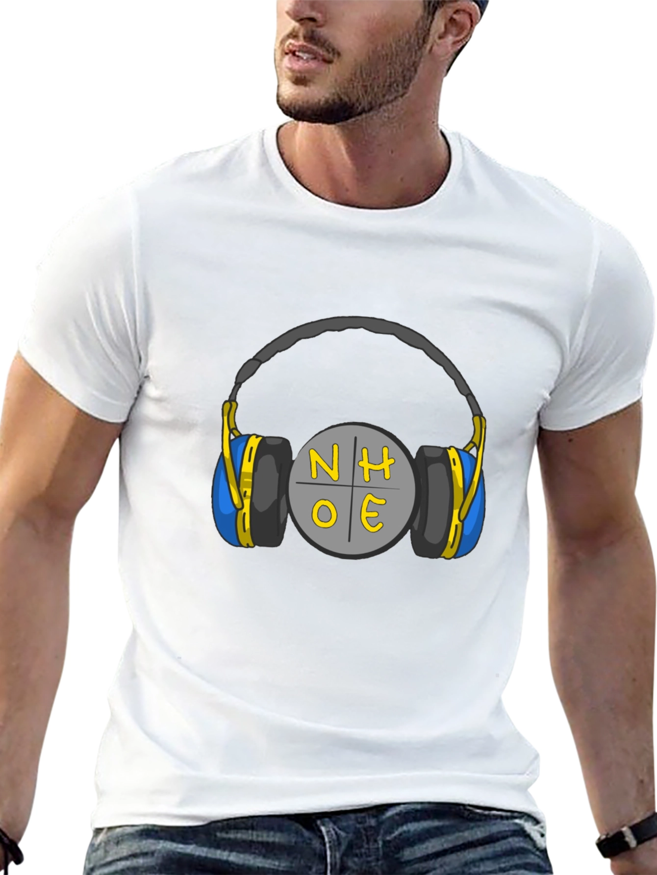 NH OE Headphones Graphic Tee - Black
