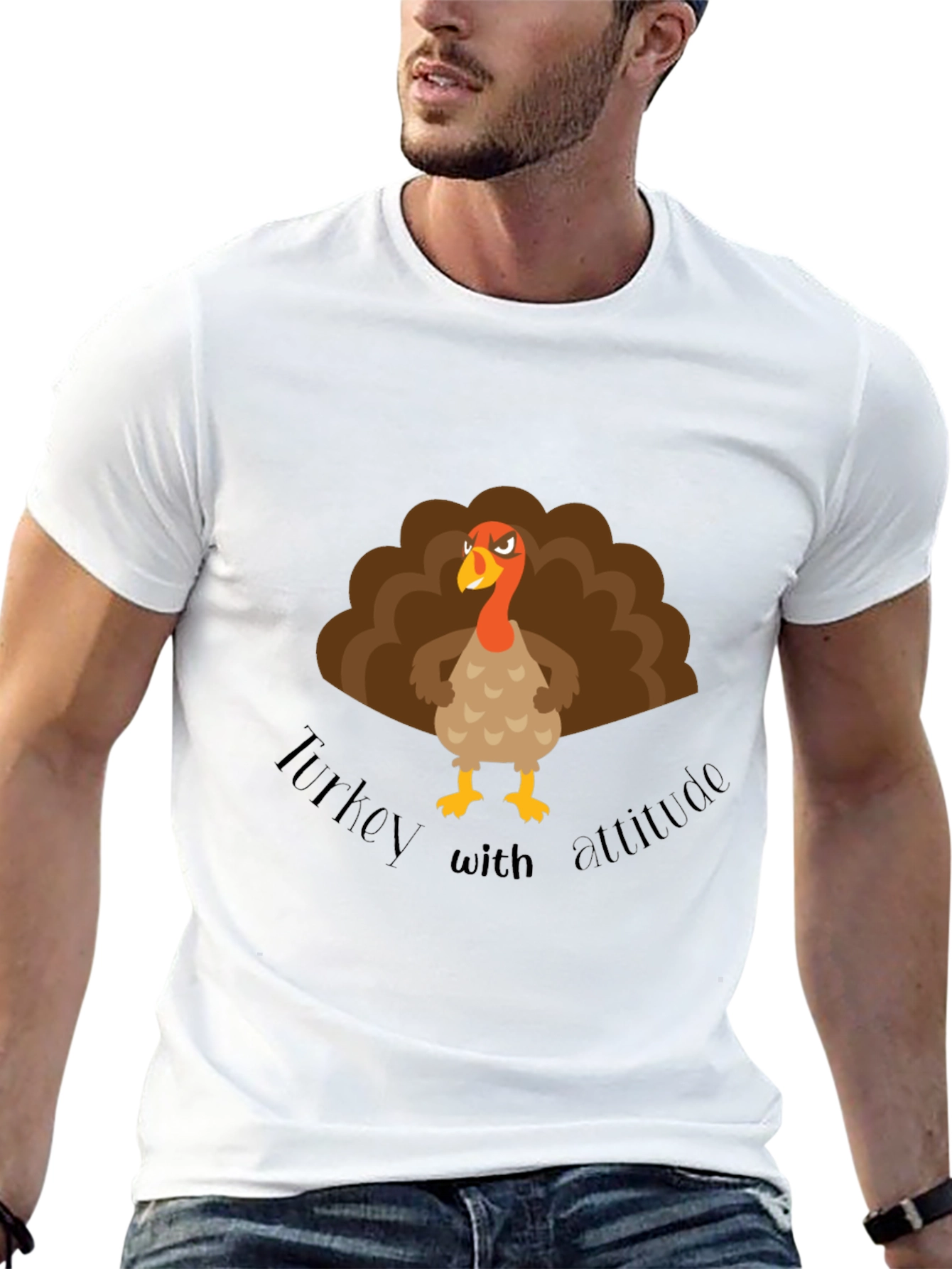 Turkey with Attitude Graphic T-Shirt