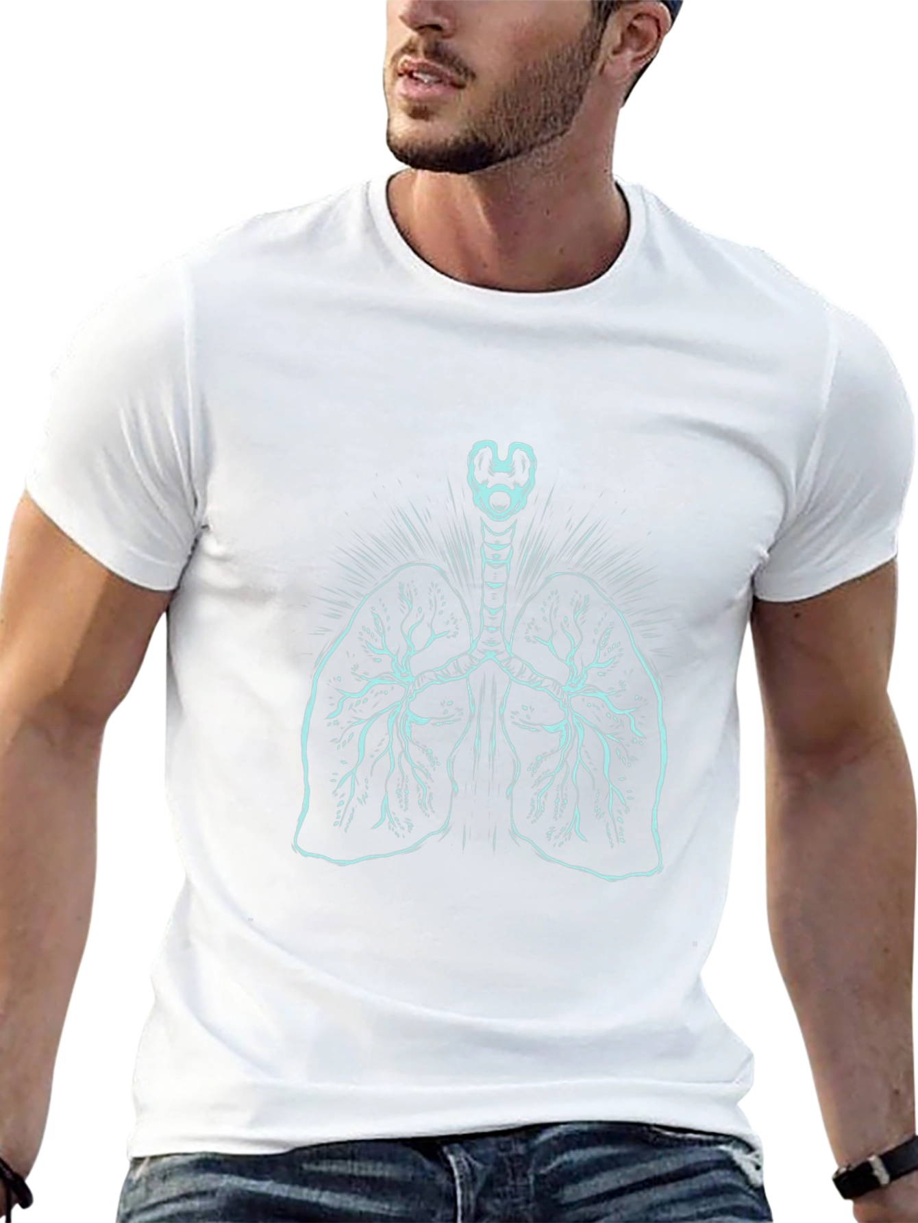 Anatomical Lungs Graphic Tee - Classic Fit
