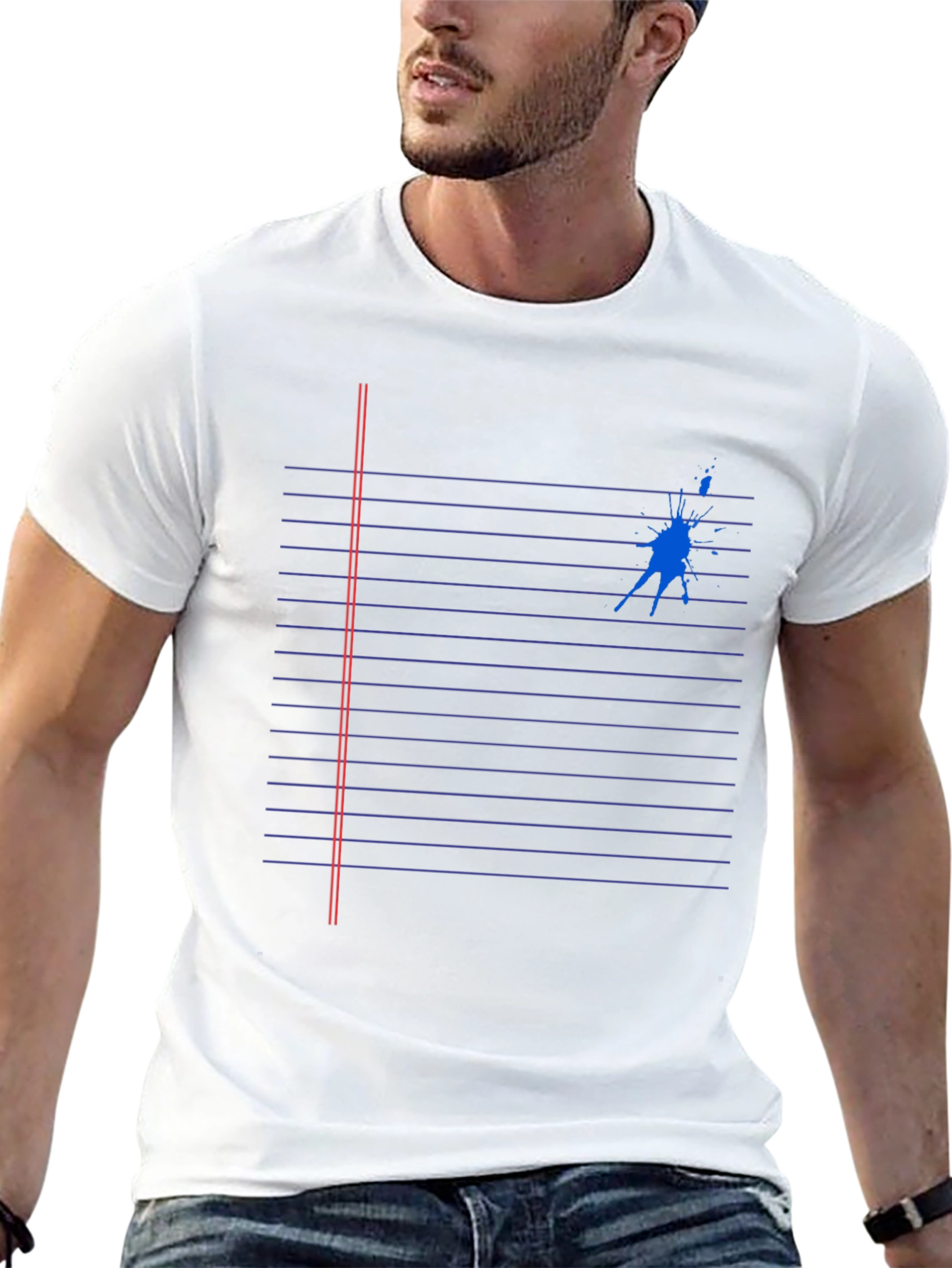 Notebook Paper Stain Graphic Tee