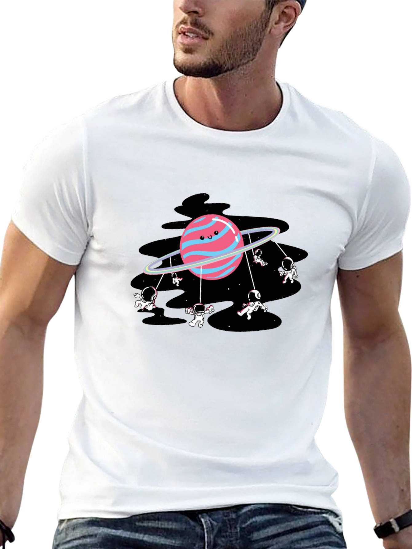 Astronauts on Planet Merry-Go-Round T-Shirt
