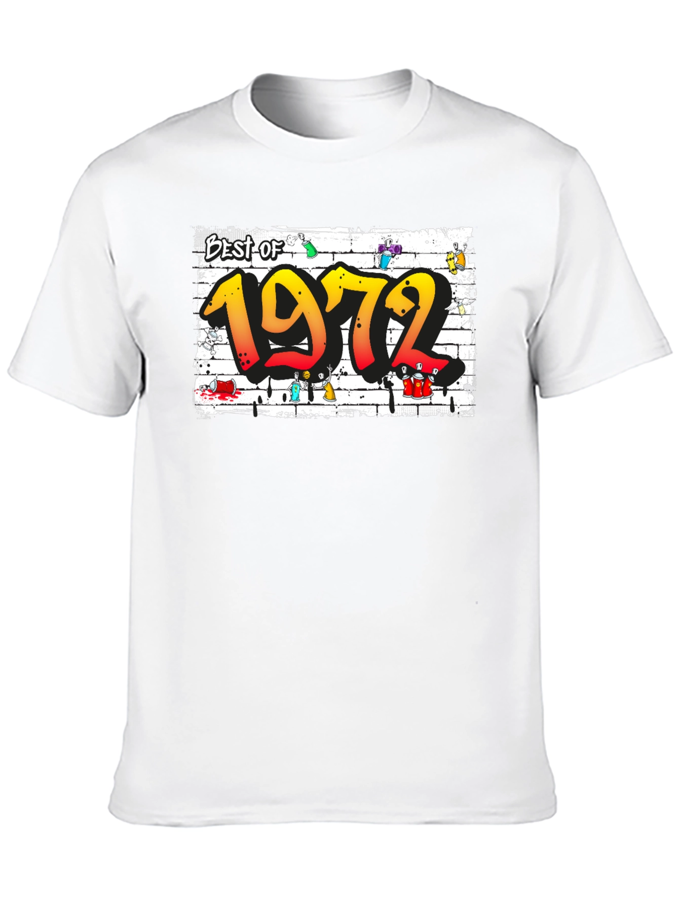 Best of 1972 Graphic T-Shirt - Classic Birthday Tee