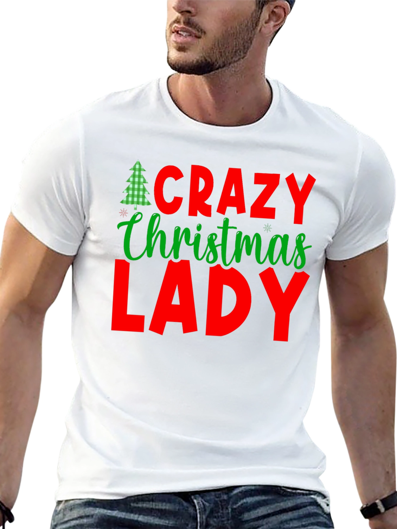Crazy Christmas Lady T-Shirt
