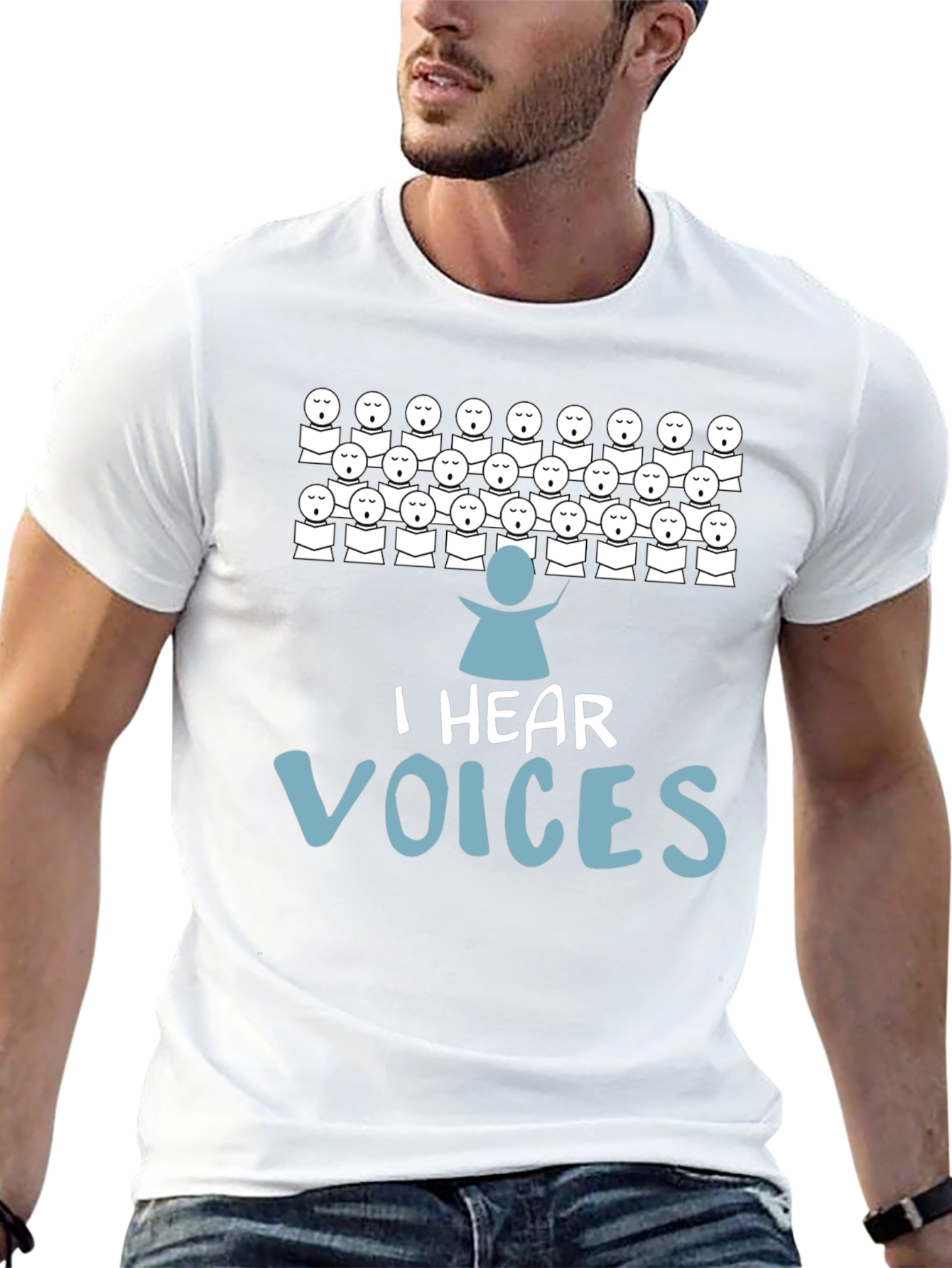 I Hear Voices Graphic T-Shirt - Choir Lover