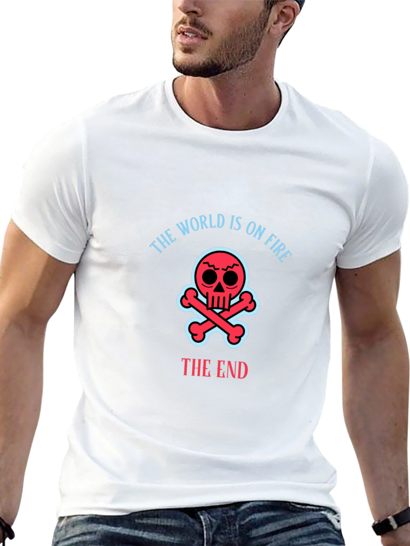The World Is On Fire Skull T-Shirt