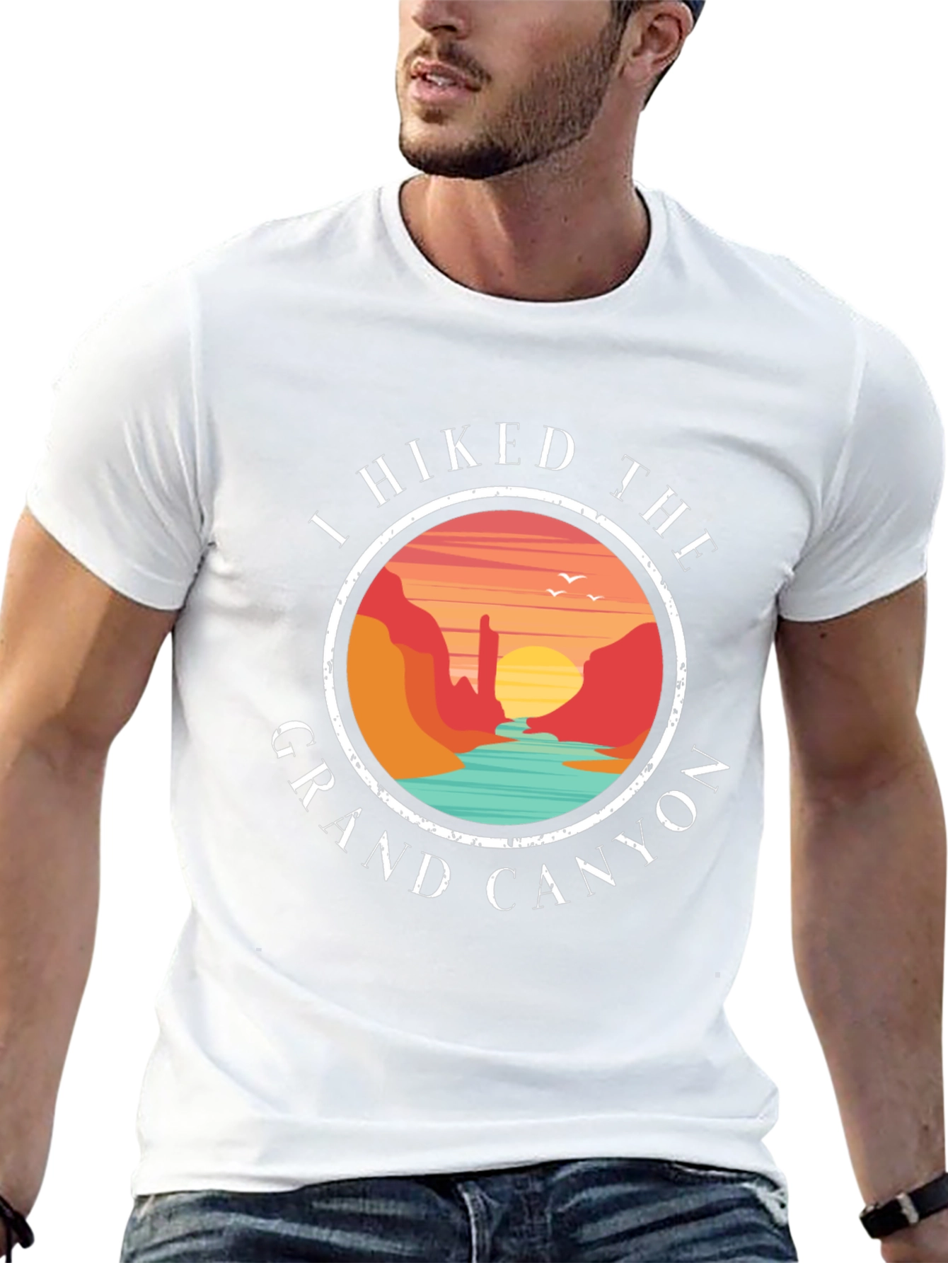 Grand Canyon Hiker T-Shirt - Black Adventure Tee