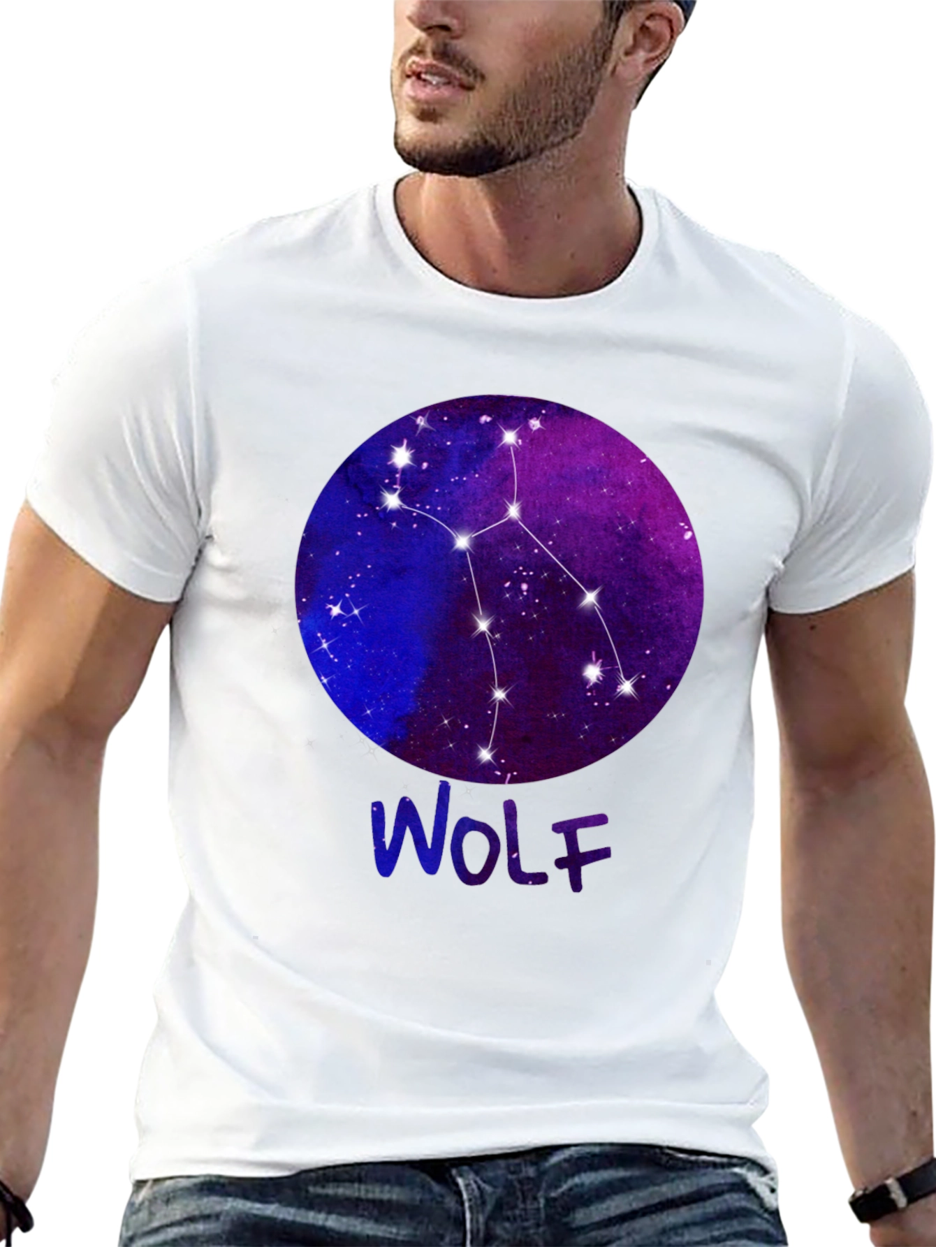 Wolf Constellation Graphic Tee - Unisex