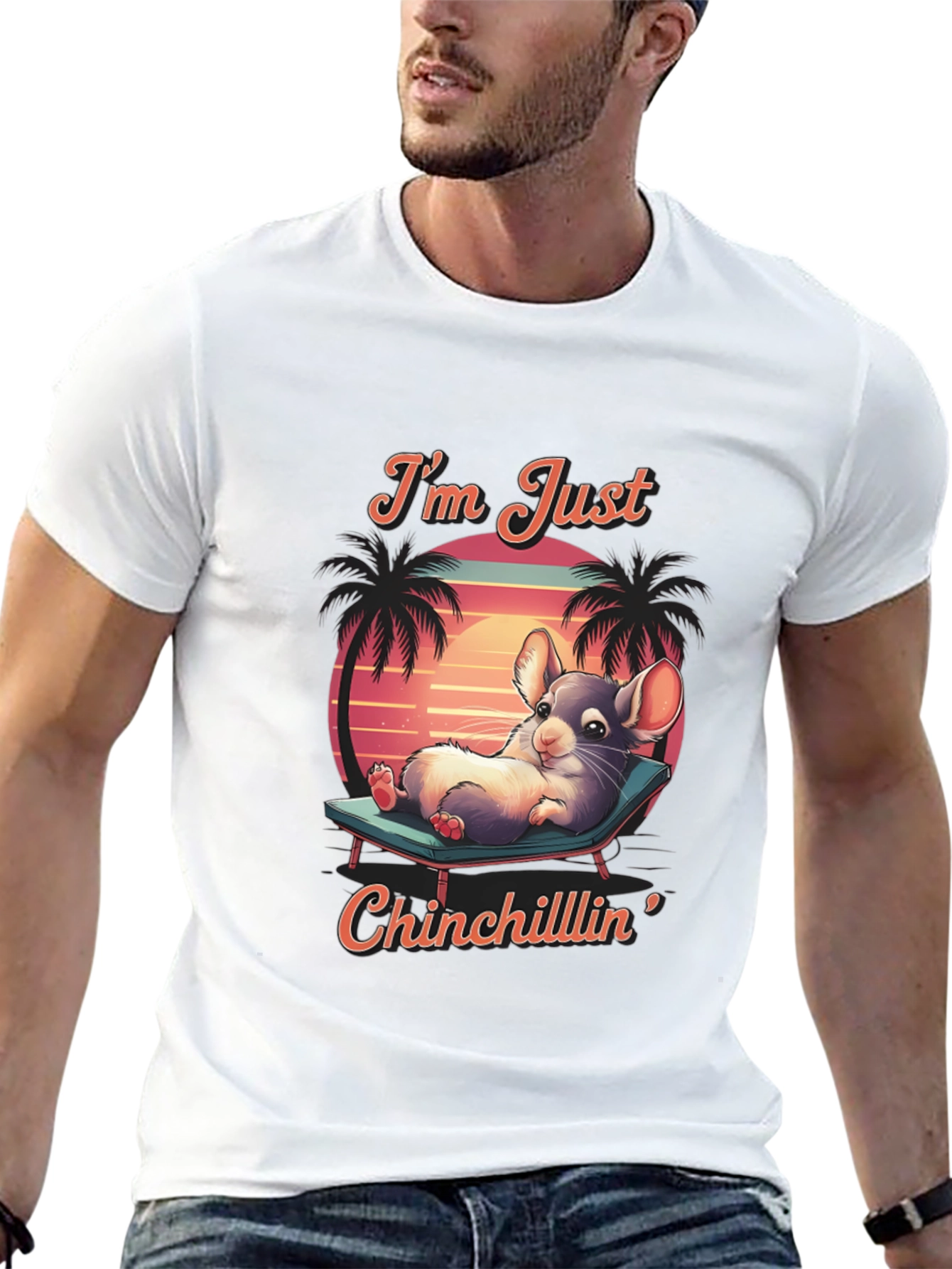 Chinchillin T-Shirt: Relaxed Chinchilla Design