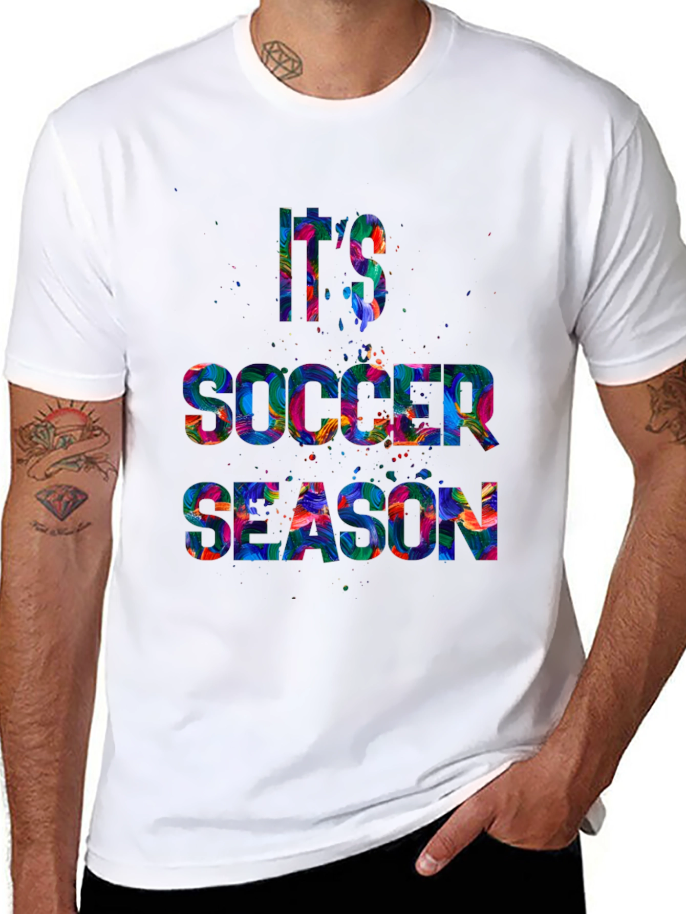 Its Soccer Season Graphic Tee - Vibrant Design