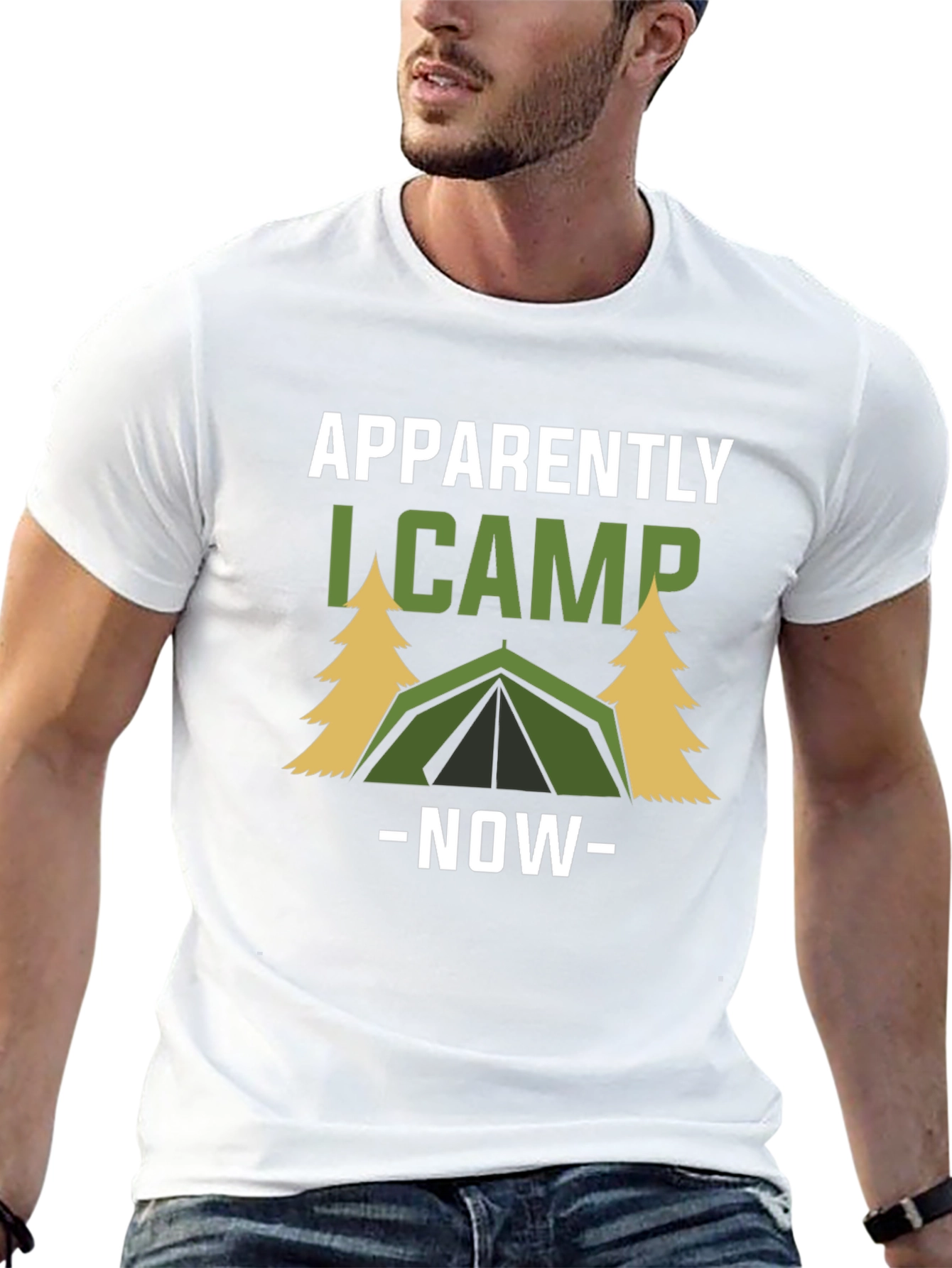 Apparently I Camp Now Graphic Tee
