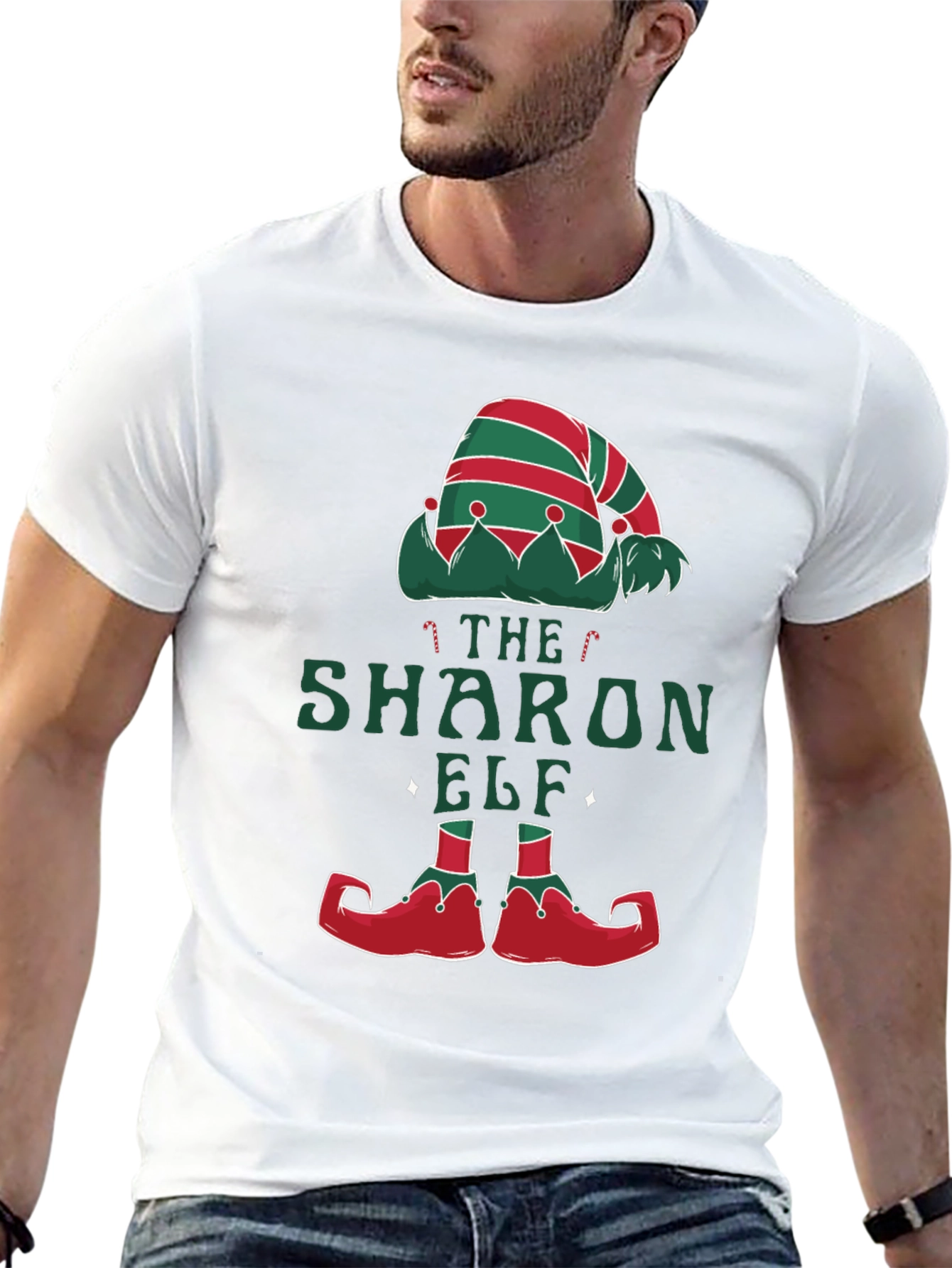 The Sharon Elf Matching Christmas T-Shirt