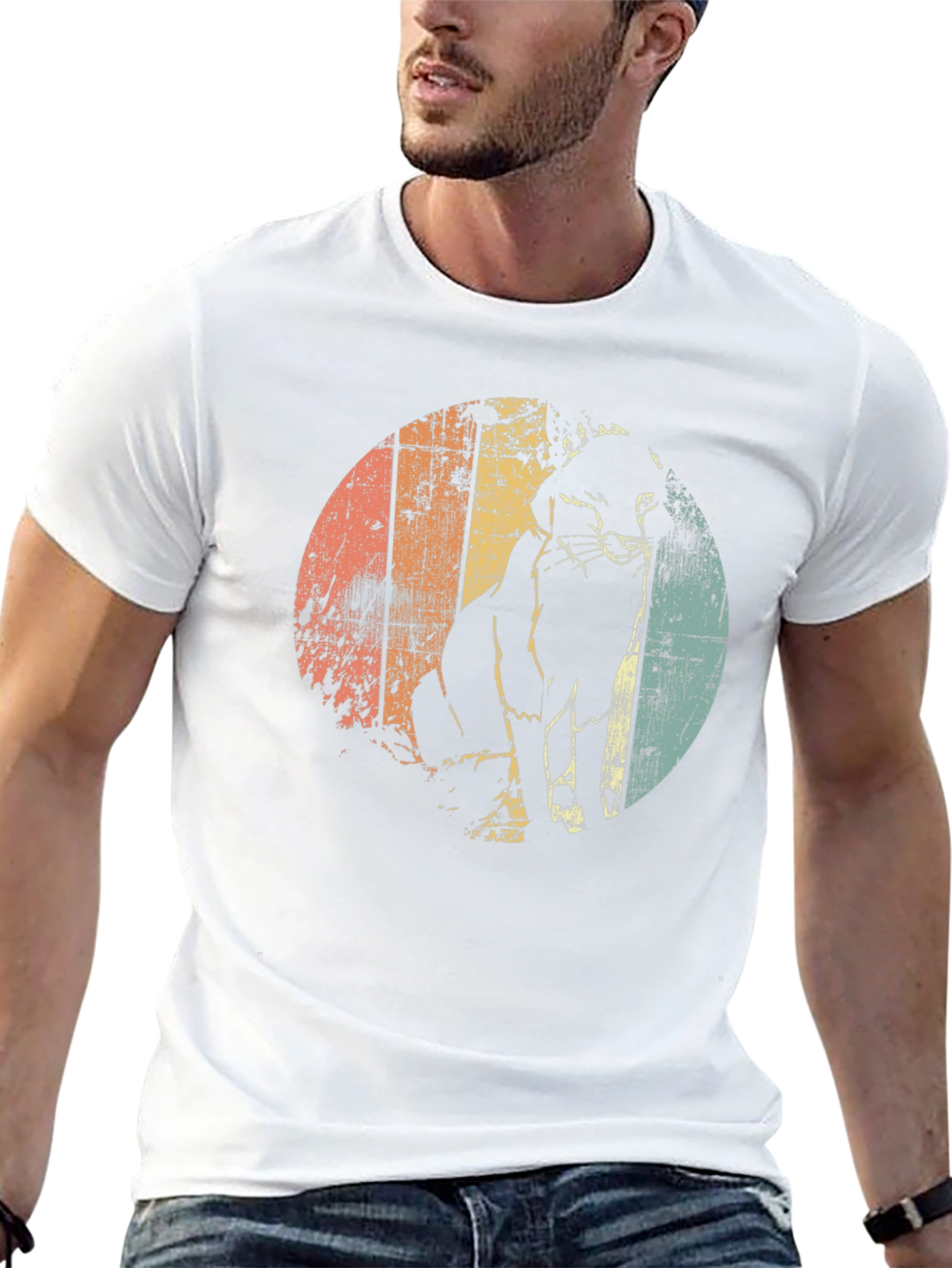 Retro Cat Silhouette T-Shirt