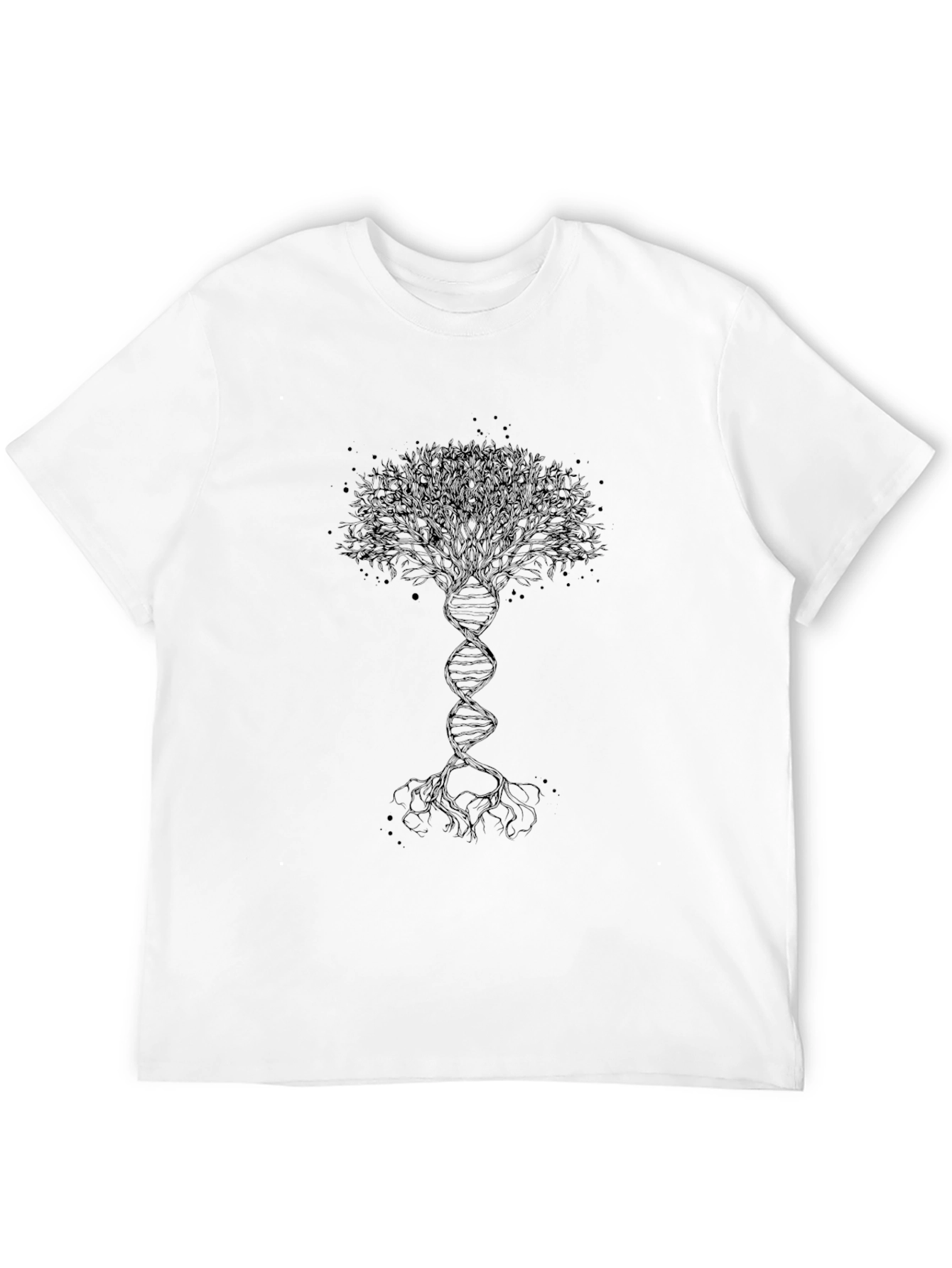 Tree of Life DNA Graphic Tee - Black
