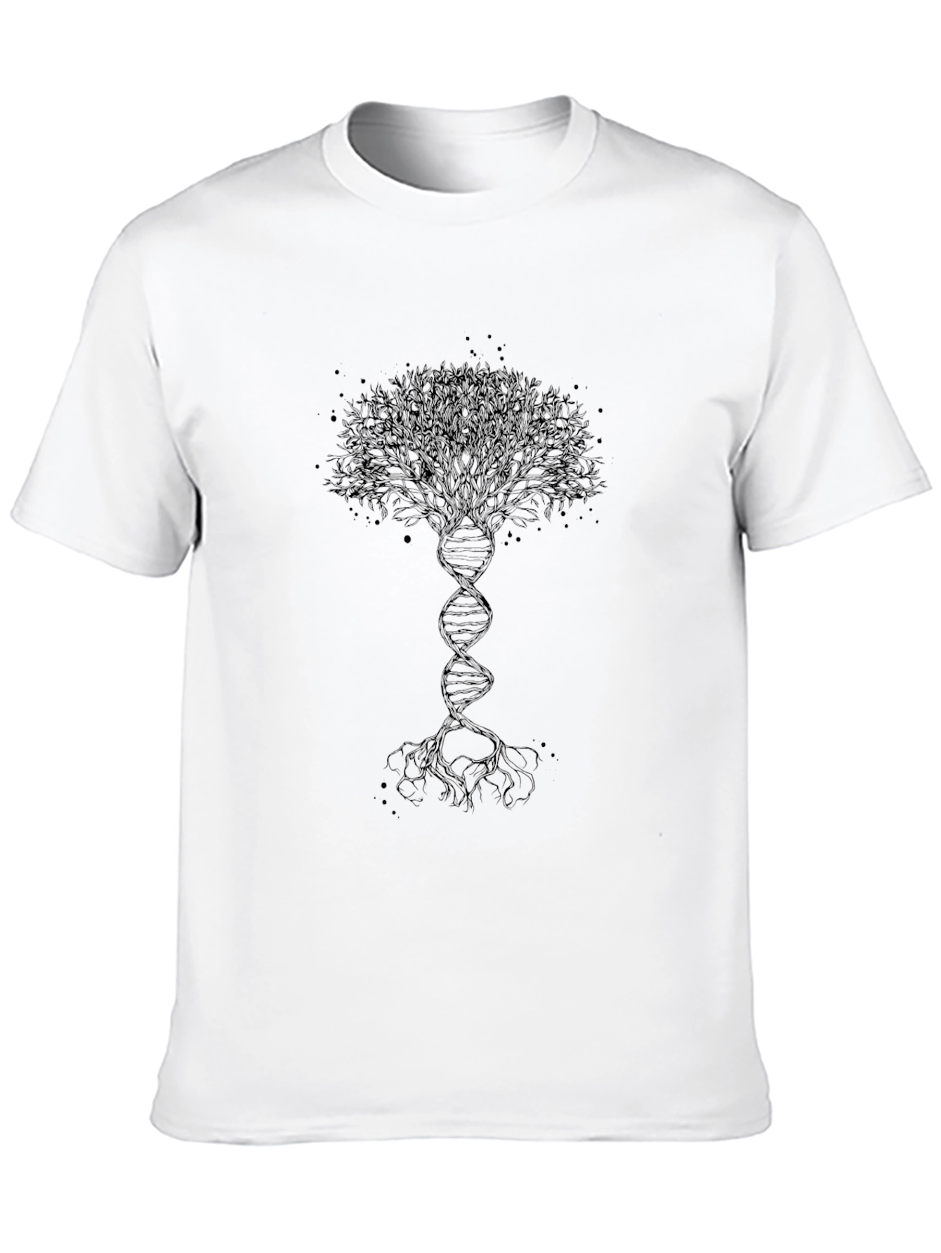 Tree of Life DNA Graphic Tee - Black