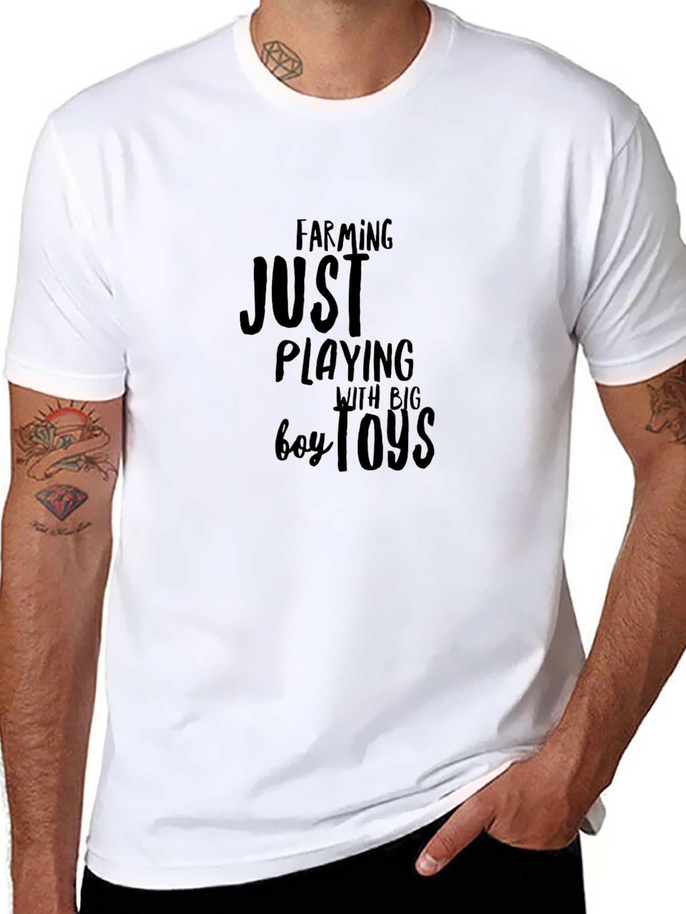 Farming Just Playing with Big Boy Toys T-Shirt