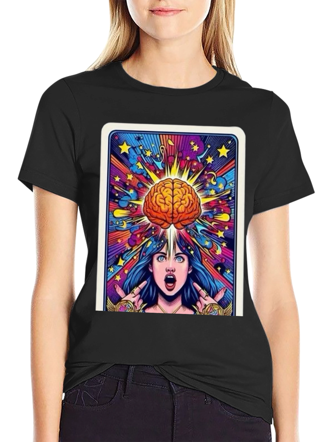 Mind Expansion Graphic Tee - Black Cotton Unisex